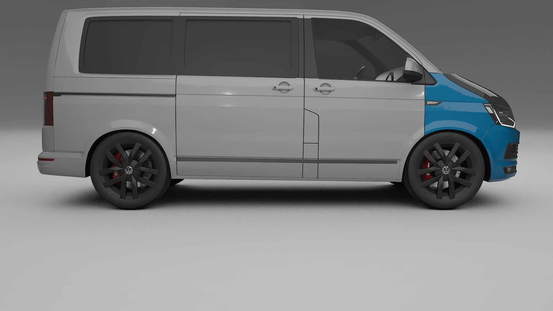 Lackskyddsfilm VW Transporter T6 Multivan | CrystalGuard Framskyddskit med Kolfiberhuv 2