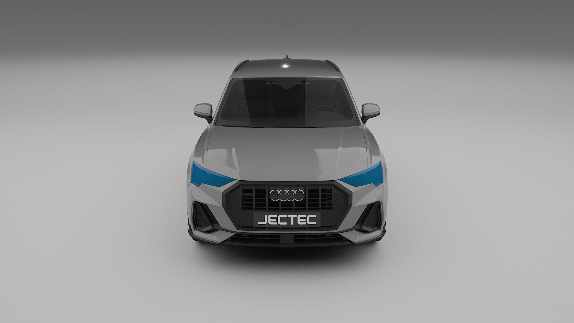 Lackskyddsfilm Audi Q3 S-Line F3 | CrystalGuard Transparent TPU PPF Frontskyddssats