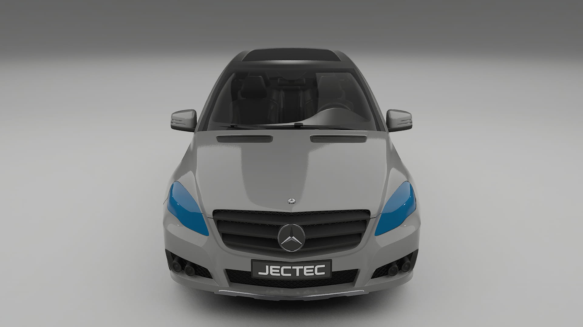 Lackskyddsfilm Mercedes R-class W251 facelift LCI | CrystalGuard Transparent TPU PPF Frontskyddssats