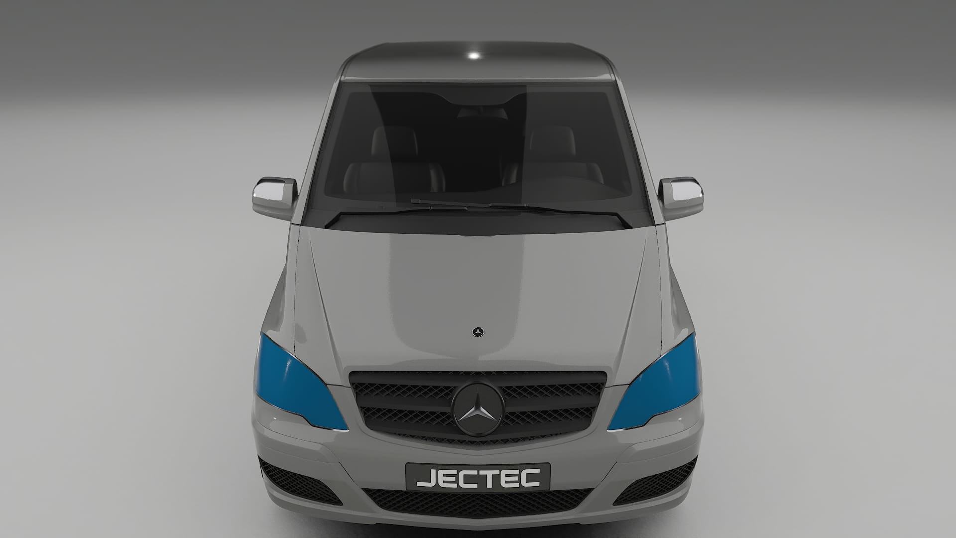 Lackskyddsfilm Mercedes Viano Extralong W439 Facelift LCI | CrystalGuard Transparent TPU PPF Frontskyddssats