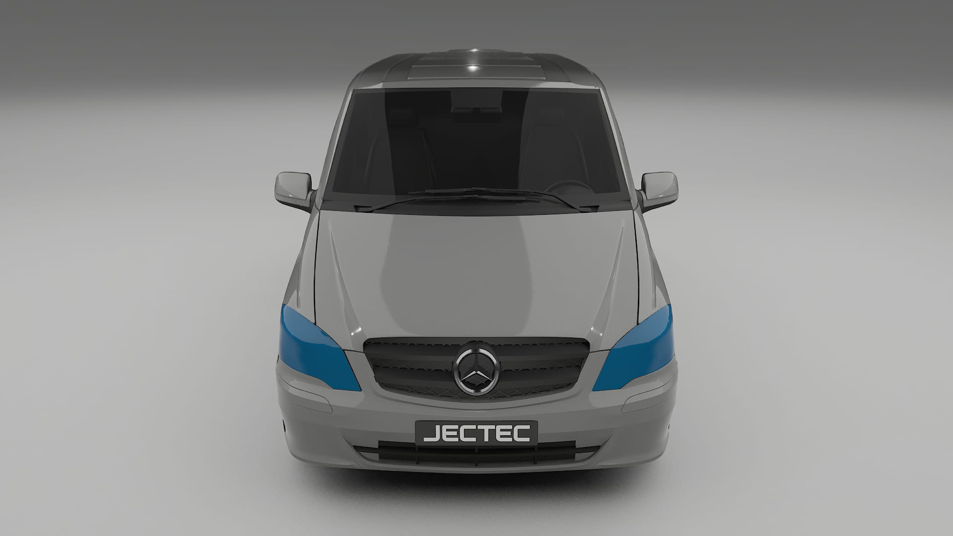 Lackskyddsfilm Mercedes Vito Short W639 facelift LCI | CrystalGuard Transparent TPU PPF Frontskyddssats