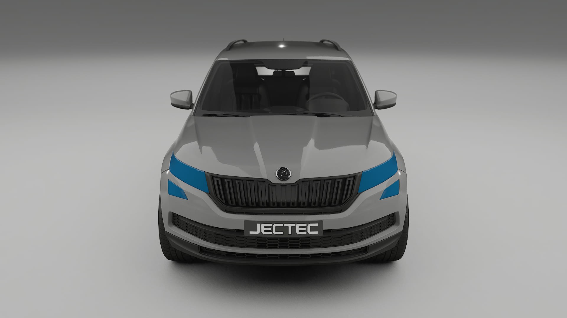 Lackskyddsfilm Škoda Kodiaq NS7 | CrystalGuard Transparent TPU PPF Frontskyddssats