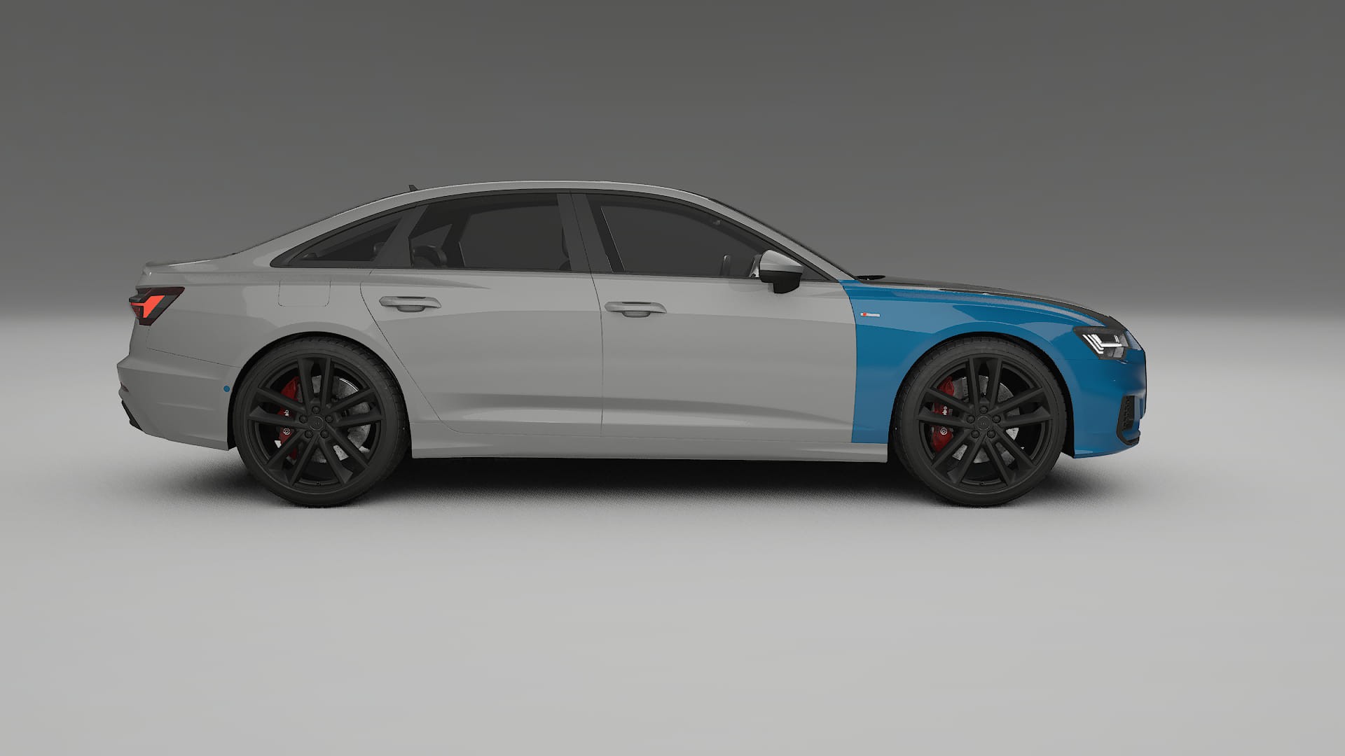 Lackskyddsfilm Audi A6 S-Line C8 | CrystalGuard Framskyddskit med Kolfiberhuv