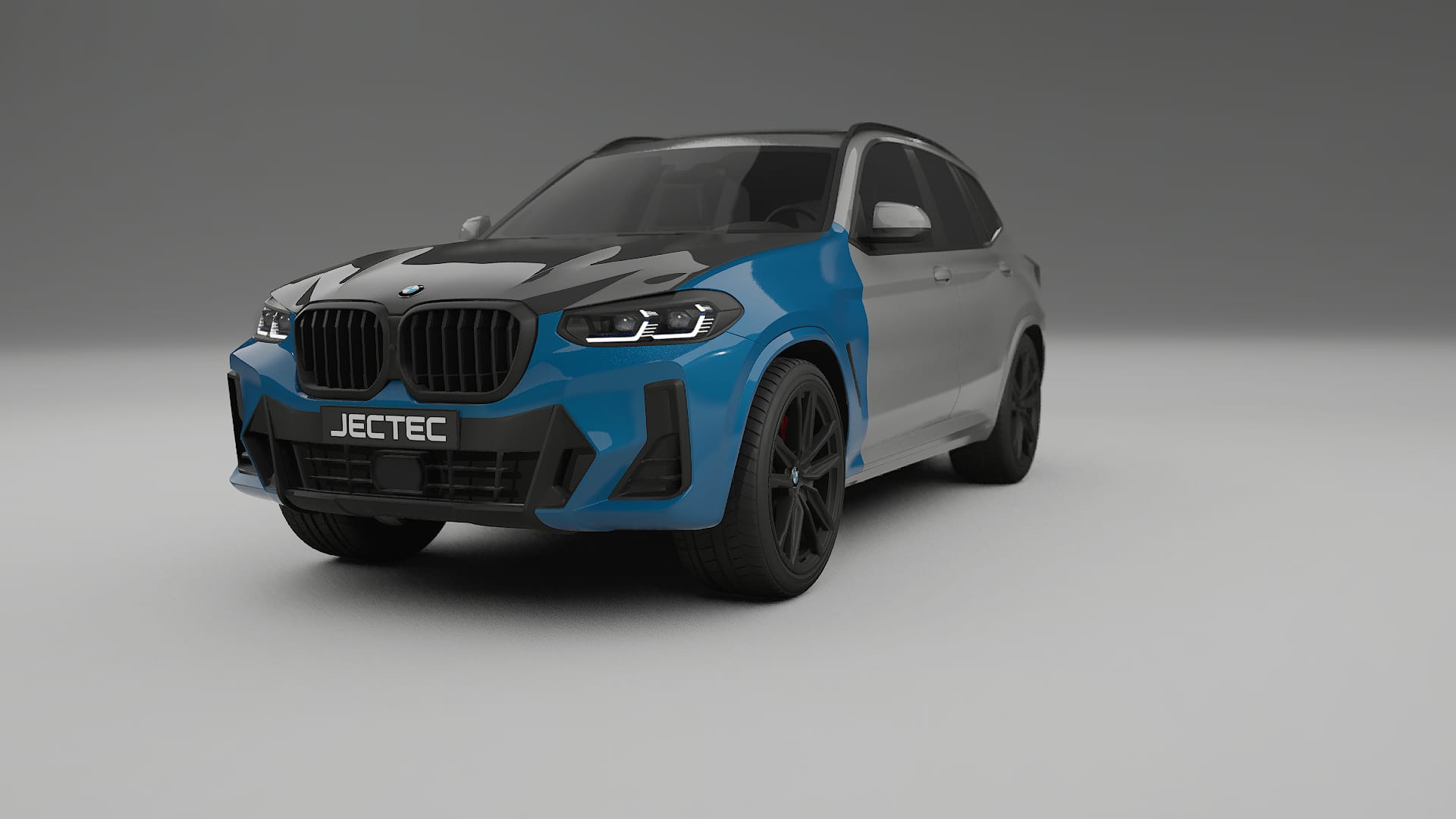 Lackskyddsfilm BMW X3 G01 facelift | CrystalGuard Framskyddskit med Kolfiberhuv