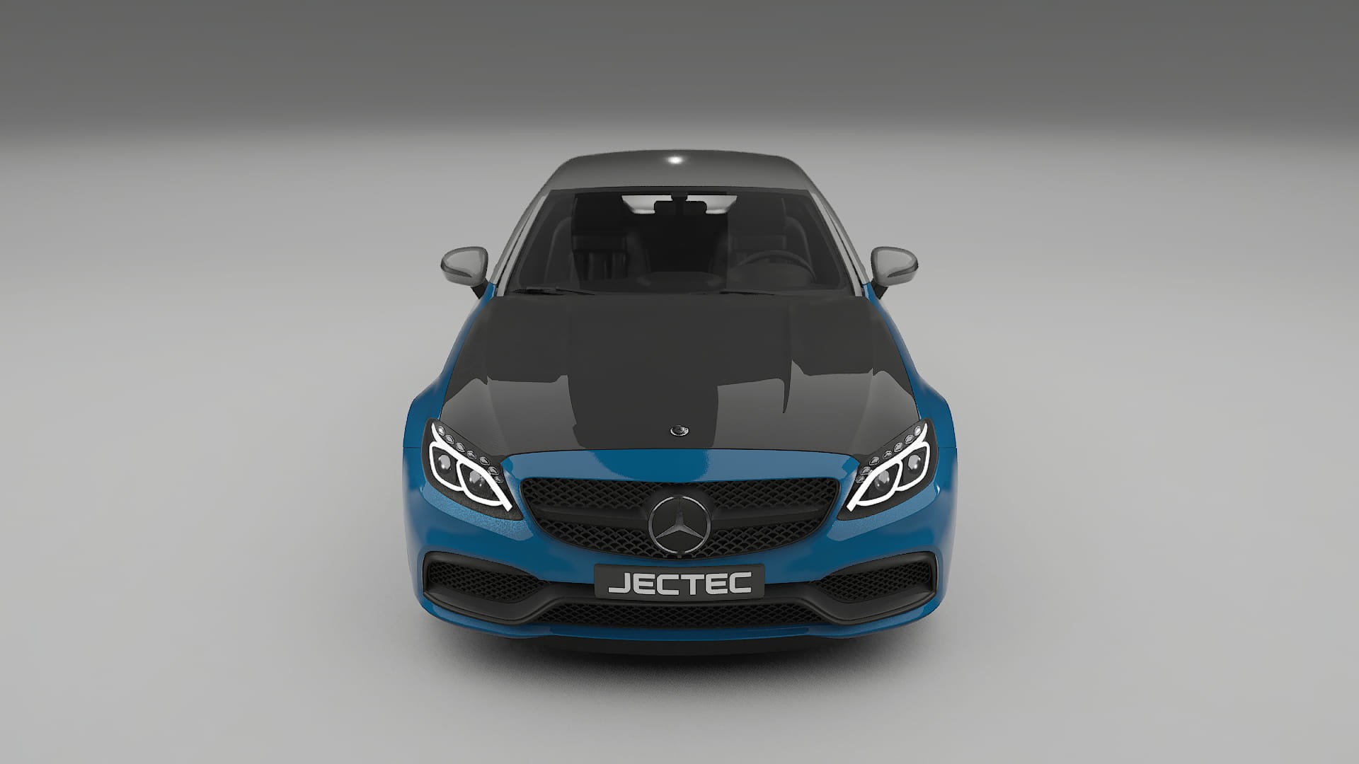 Lackskyddsfilm Mercedes C63 AMG W205 coupe | CrystalGuard Framskyddskit med Kolfiberhuv