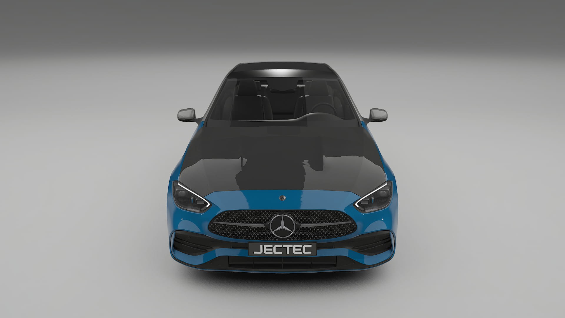 Lackskyddsfilm Mercedes C-class W206 | CrystalGuard Framskyddskit med Kolfiberhuv