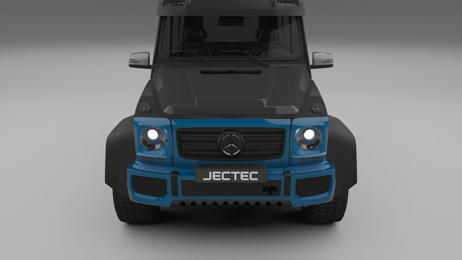 Lackskyddsfilm Mercedes G-class 4x4 W463 | CrystalGuard Framskyddskit med Kolfiberhuv