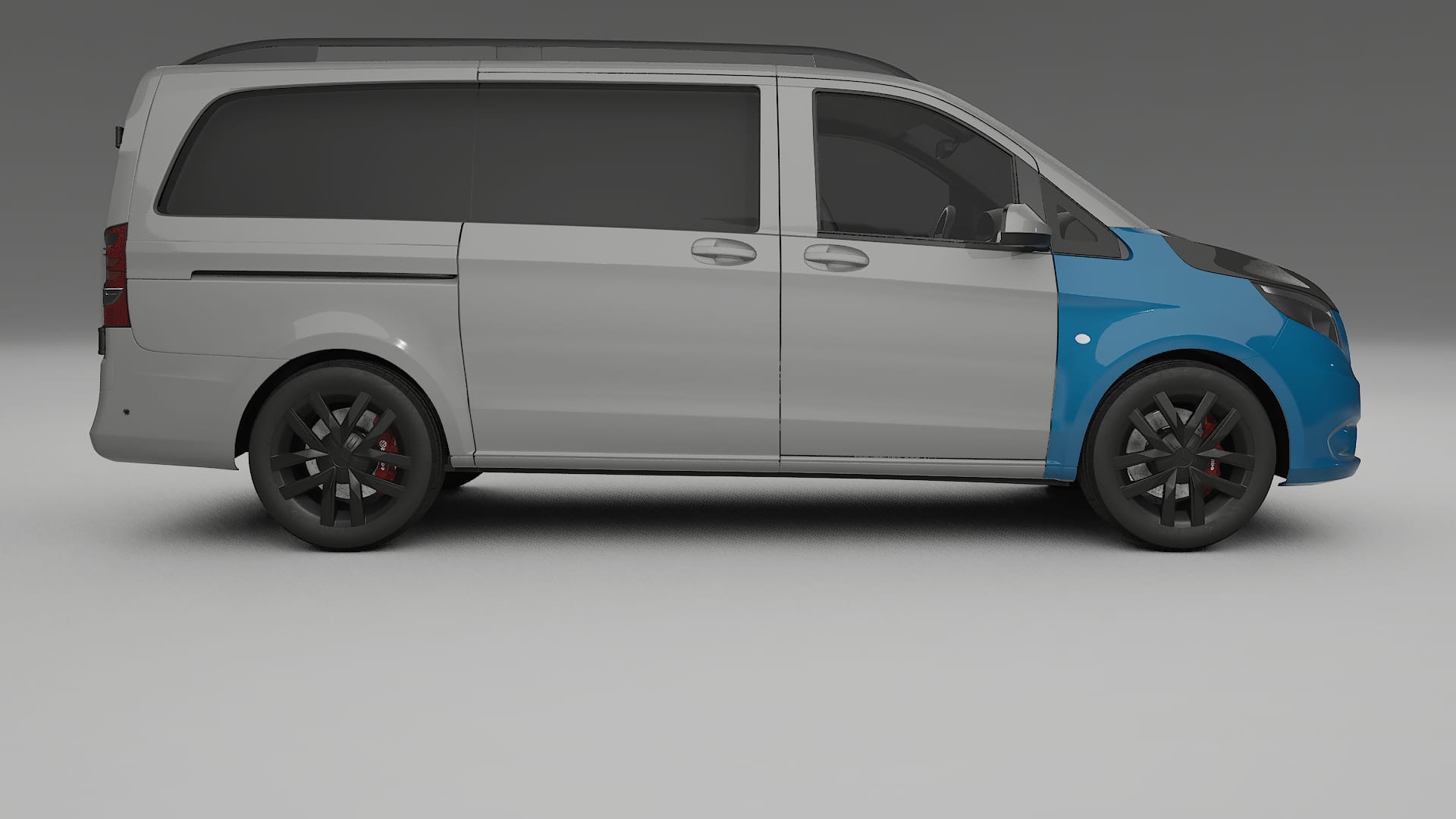 Lackskyddsfilm Mercedes Vito Kort W447 prefacelift | CrystalGuard Framskyddskit med Kolfiberhuv