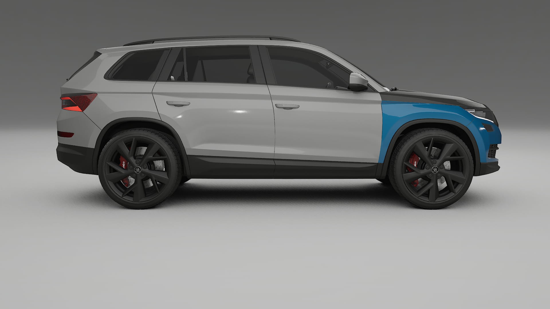 Lackskyddsfilm Škoda Kodiaq NS7 | CrystalGuard Framskyddskit med Kolfiberhuv