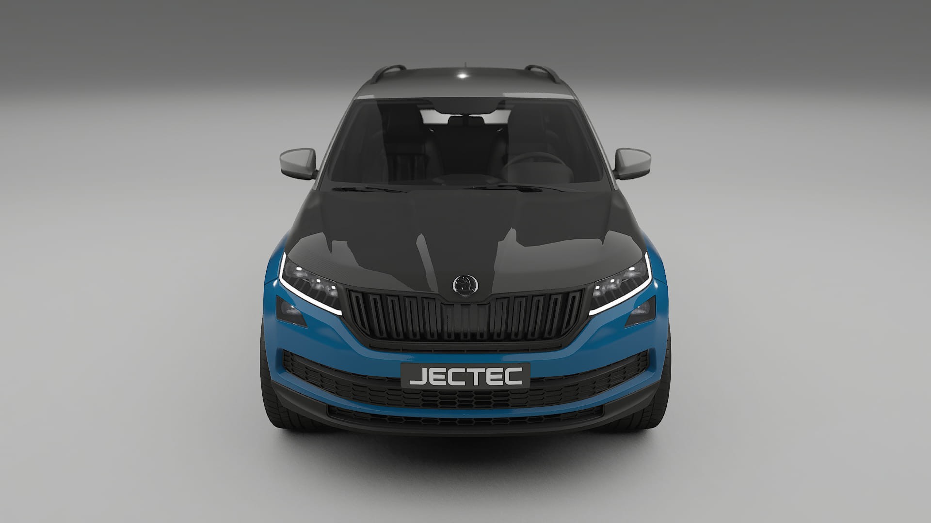 Lackskyddsfilm Škoda Kodiaq NS7 | CrystalGuard Framskyddskit med Kolfiberhuv