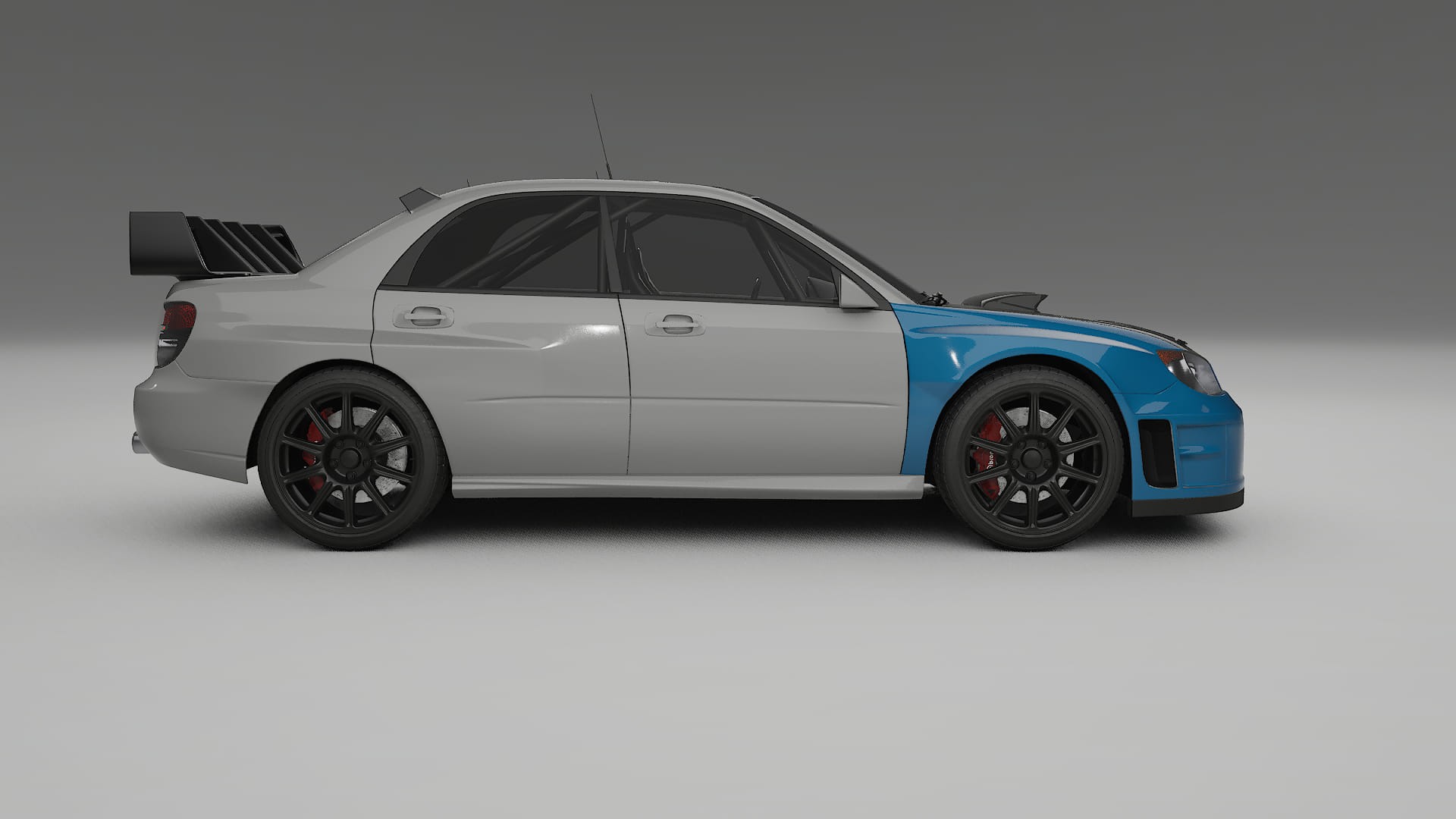 Lackskyddsfilm Subaru Impreza WRC GD | CrystalGuard Framskyddskit med Kolfiberhuv