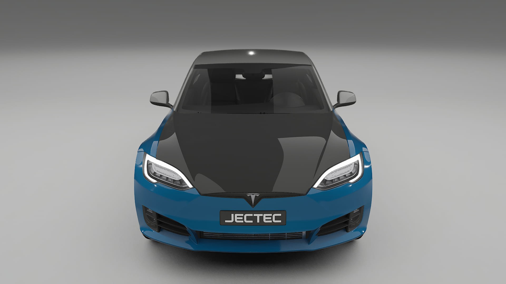 Lackskyddsfilm Tesla Model-S Refresh | CrystalGuard Framskyddskit med Kolfiberhuv