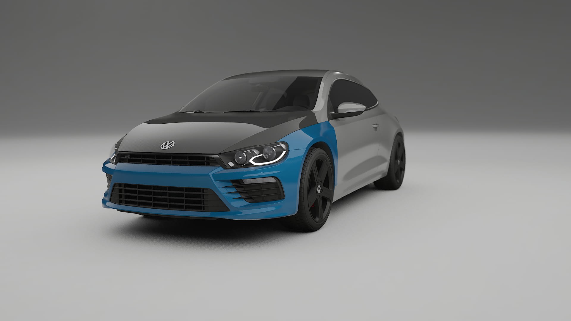 Lackskyddsfilm VW Scirocco R III | CrystalGuard Framskyddskit med Kolfiberhuv