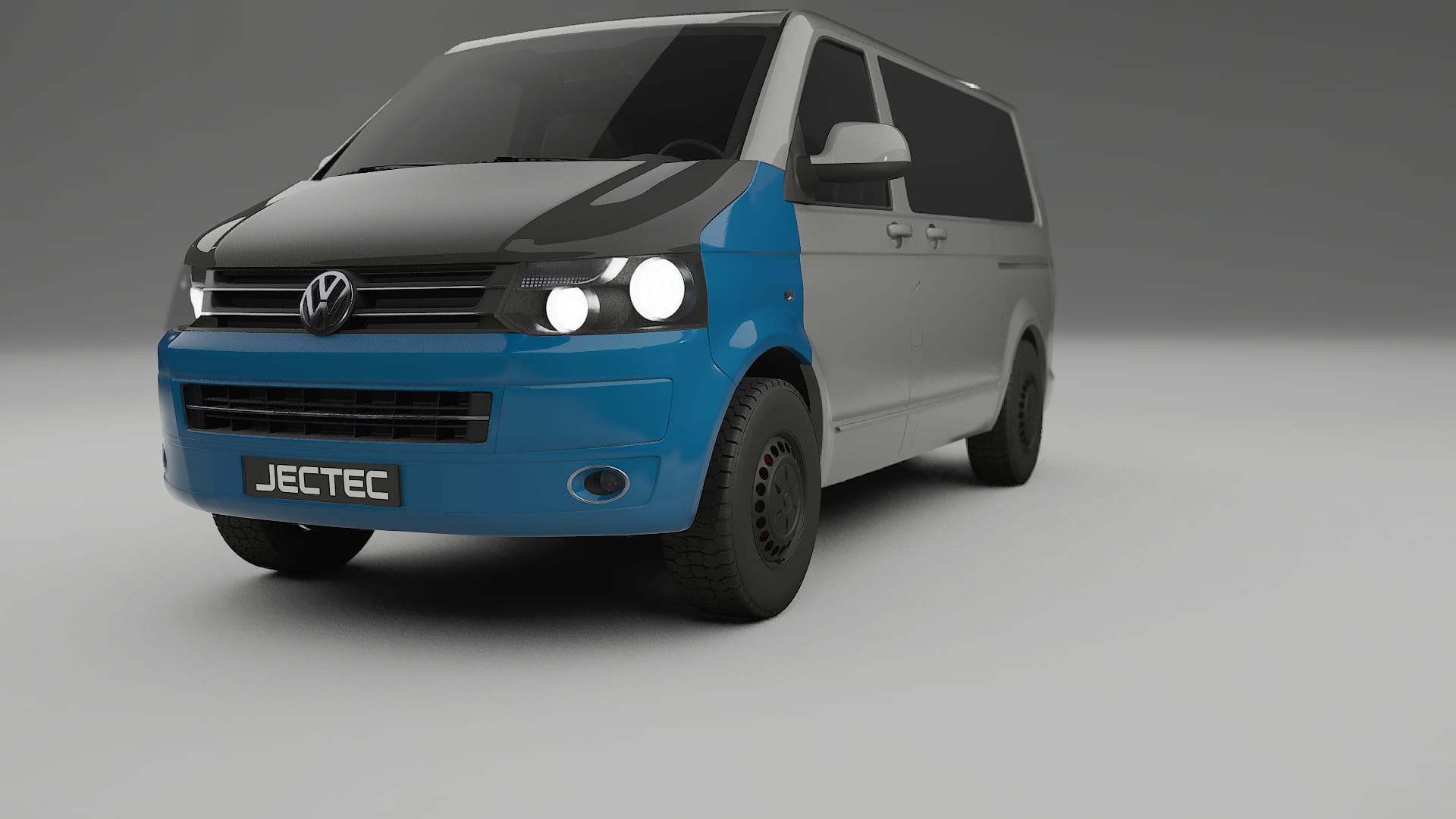 Lackskyddsfilm VW Transporter T5 Caravelle | CrystalGuard Framskyddskit med Kolfiberhuv