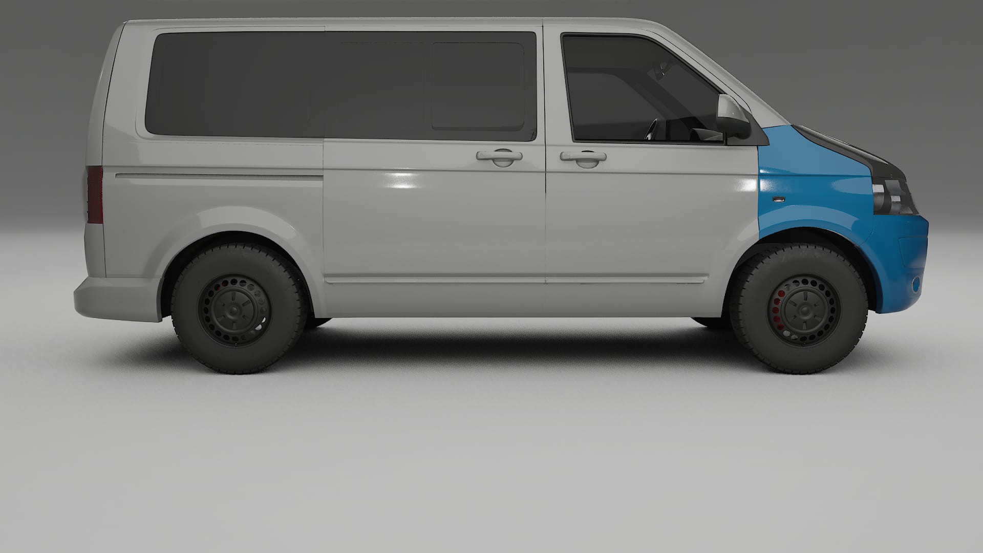 Lackskyddsfilm VW Transporter T5 Caravelle | CrystalGuard Framskyddskit med Kolfiberhuv 2