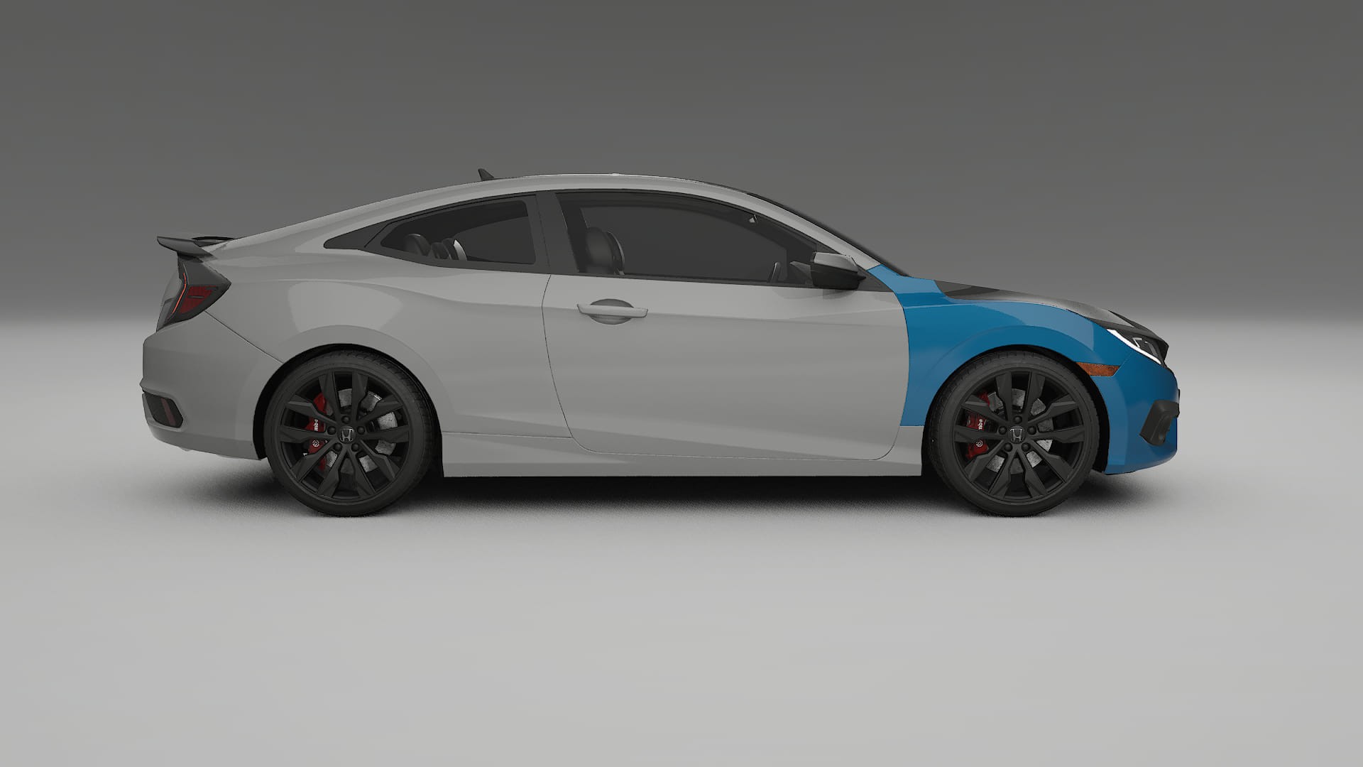 Lackskyddsfilm Honda Civic coupe prefacelift | CrystalGuard Framskyddskit med Kolfiberhuv 2