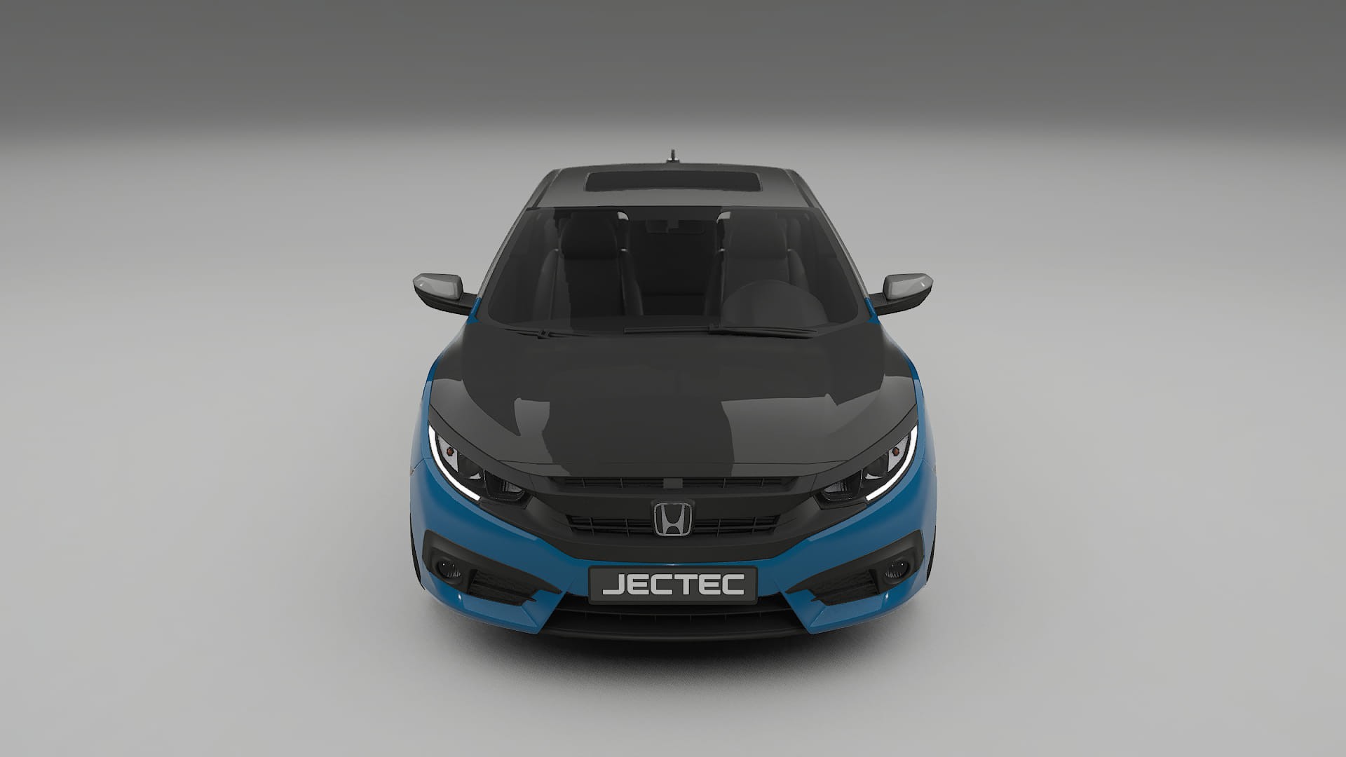 Lackskyddsfilm Honda Civic coupe prefacelift | CrystalGuard Framskyddskit med Kolfiberhuv