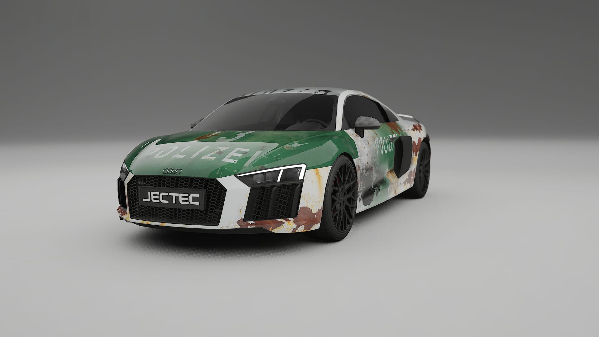 Audi R8 typ-4S prefacelift pre-LCI COBRA 11 – Designad Wrap PPF-sats i utskrivbar polyuretanfilm