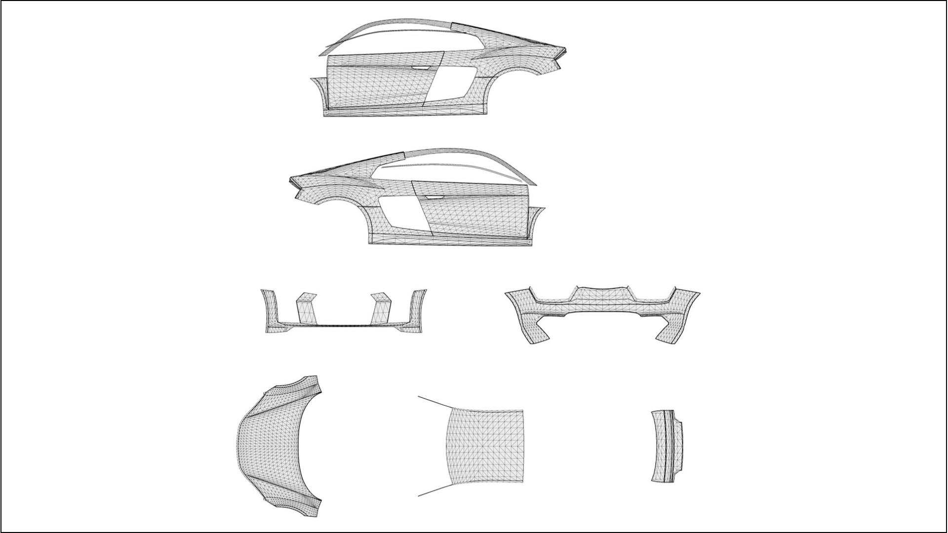 Audi R8 typ-4S prefacelift pre-LCI COBRA 11 – Designad Wrap PPF-sats i utskrivbar polyuretanfilm 2