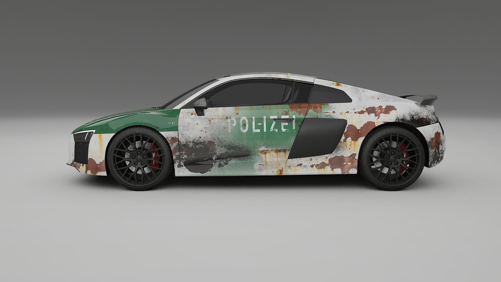 Audi R8 typ-4S prefacelift pre-LCI COBRA 11 – Designad Wrap PPF-sats i utskrivbar polyuretanfilm
