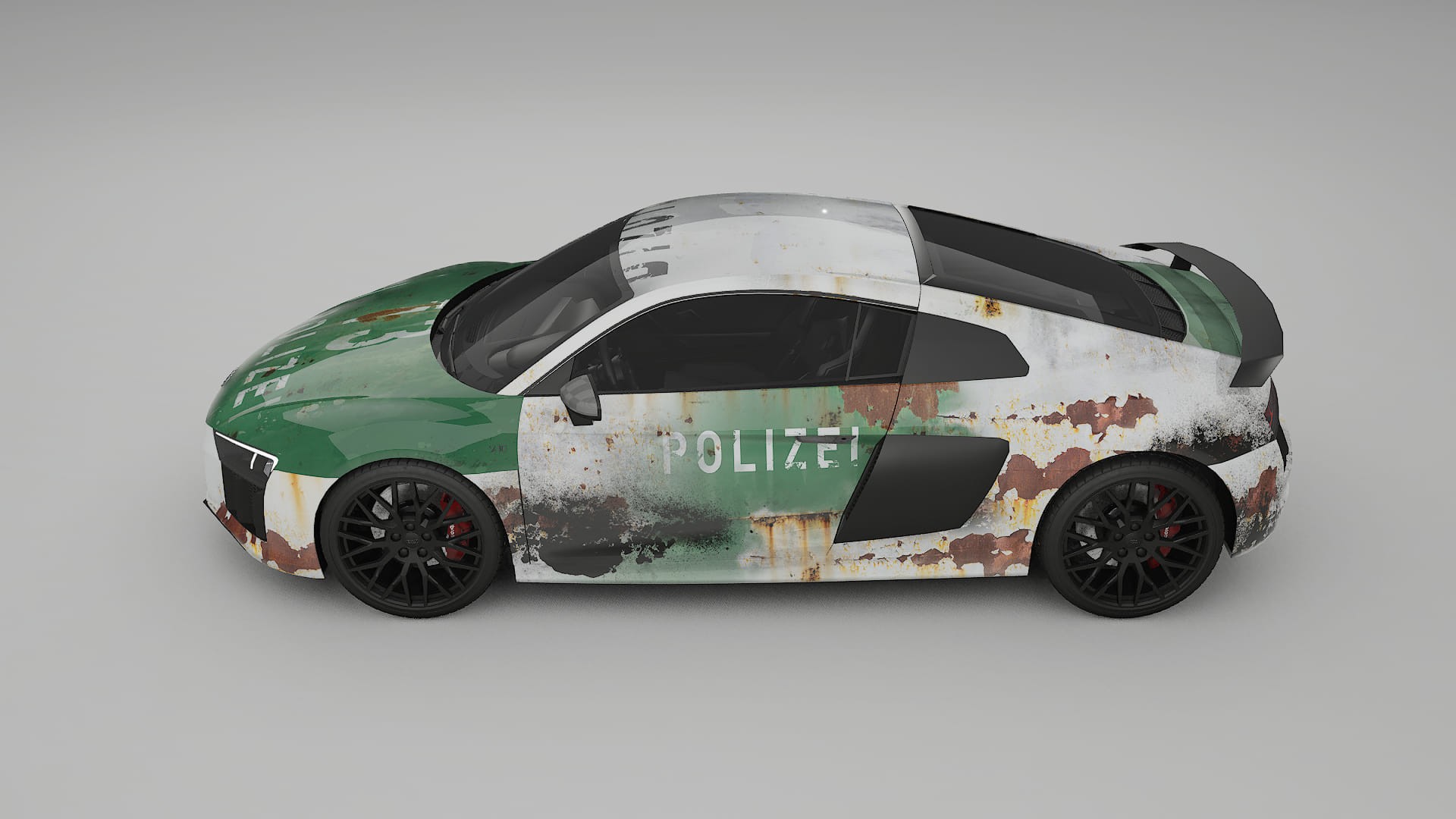 Audi R8 typ-4S prefacelift pre-LCI COBRA 11 – Designad Wrap PPF-sats i utskrivbar polyuretanfilm