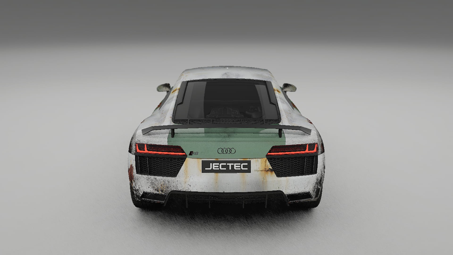 Audi R8 typ-4S prefacelift pre-LCI COBRA 11 – Designad Wrap PPF-sats i utskrivbar polyuretanfilm