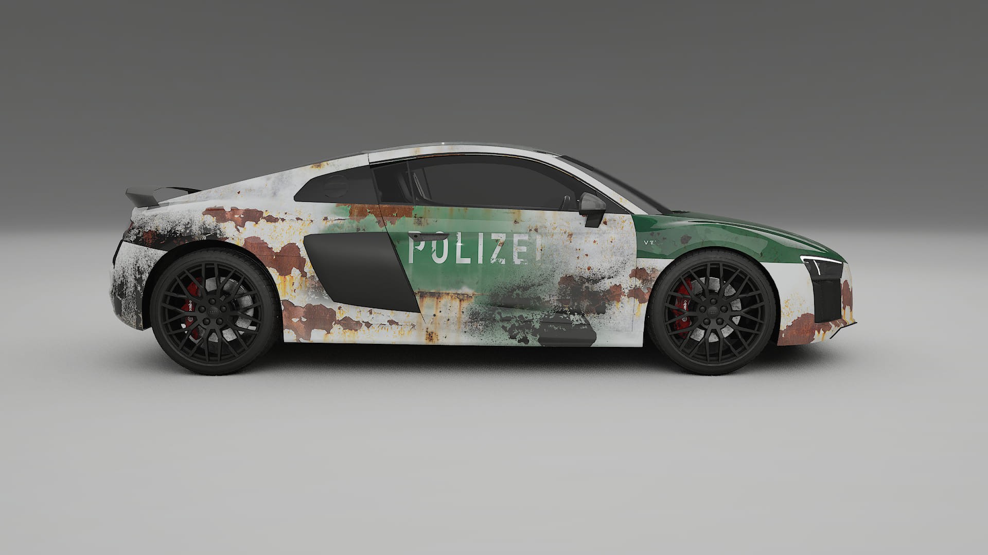 Audi R8 typ-4S prefacelift pre-LCI COBRA 11 – Designad Wrap PPF-sats i utskrivbar polyuretanfilm