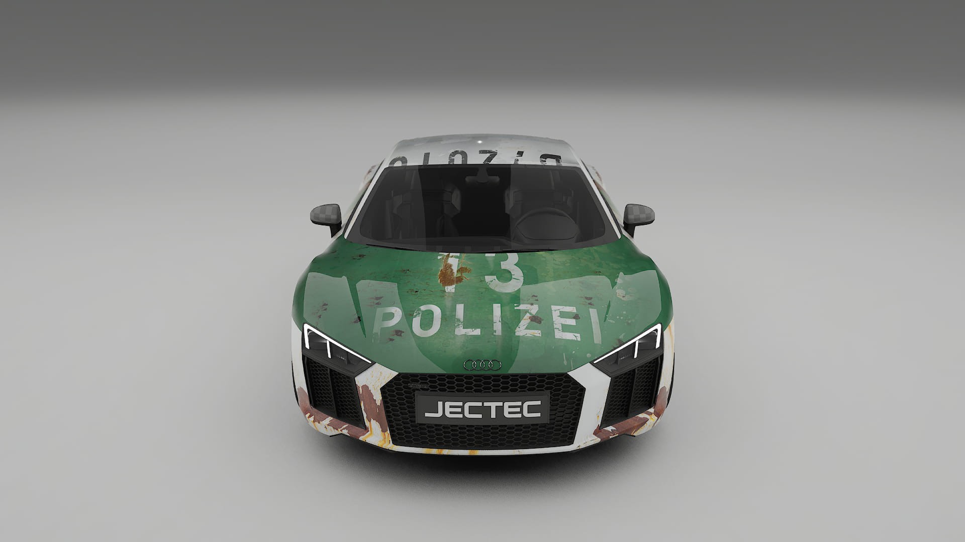 Audi R8 typ-4S prefacelift pre-LCI COBRA 11 – Designad Wrap PPF-sats i utskrivbar polyuretanfilm