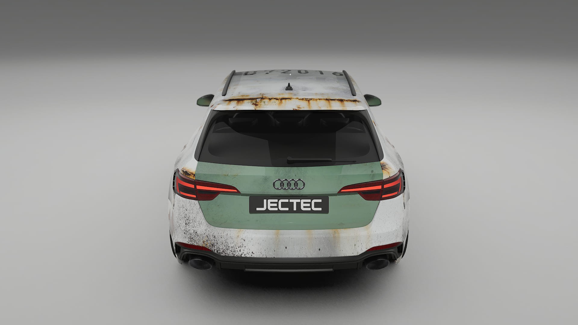 Audi RS4 Avant B9 prefacelift pre-LCI COBRA 11 – Designad Wrap PPF-sats i utskrivbar polyuretanfilm