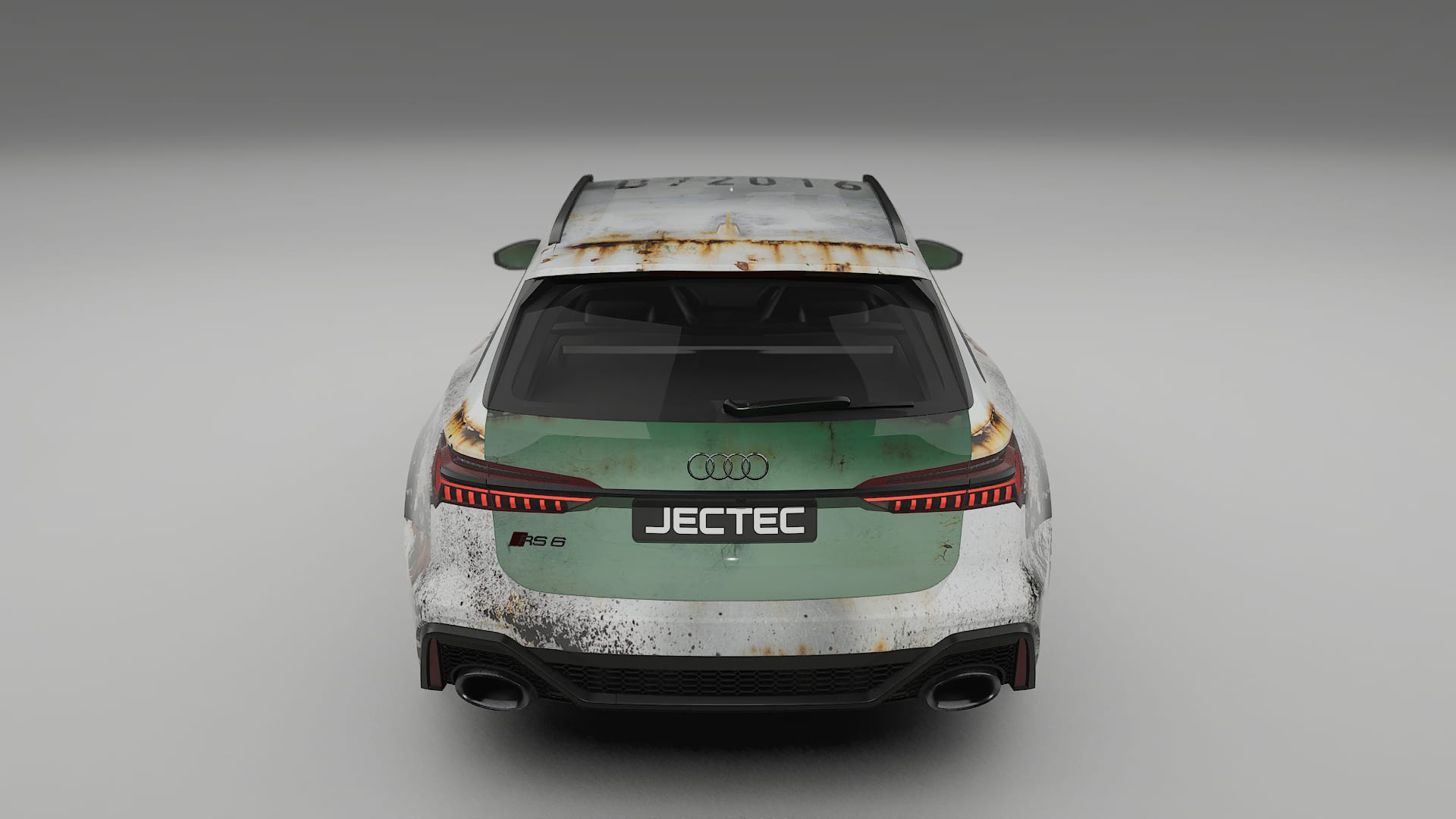 Audi RS6 Avant C8 facelift LCI COBRA 11 – Designad Wrap PPF-sats i utskrivbar polyuretanfilm