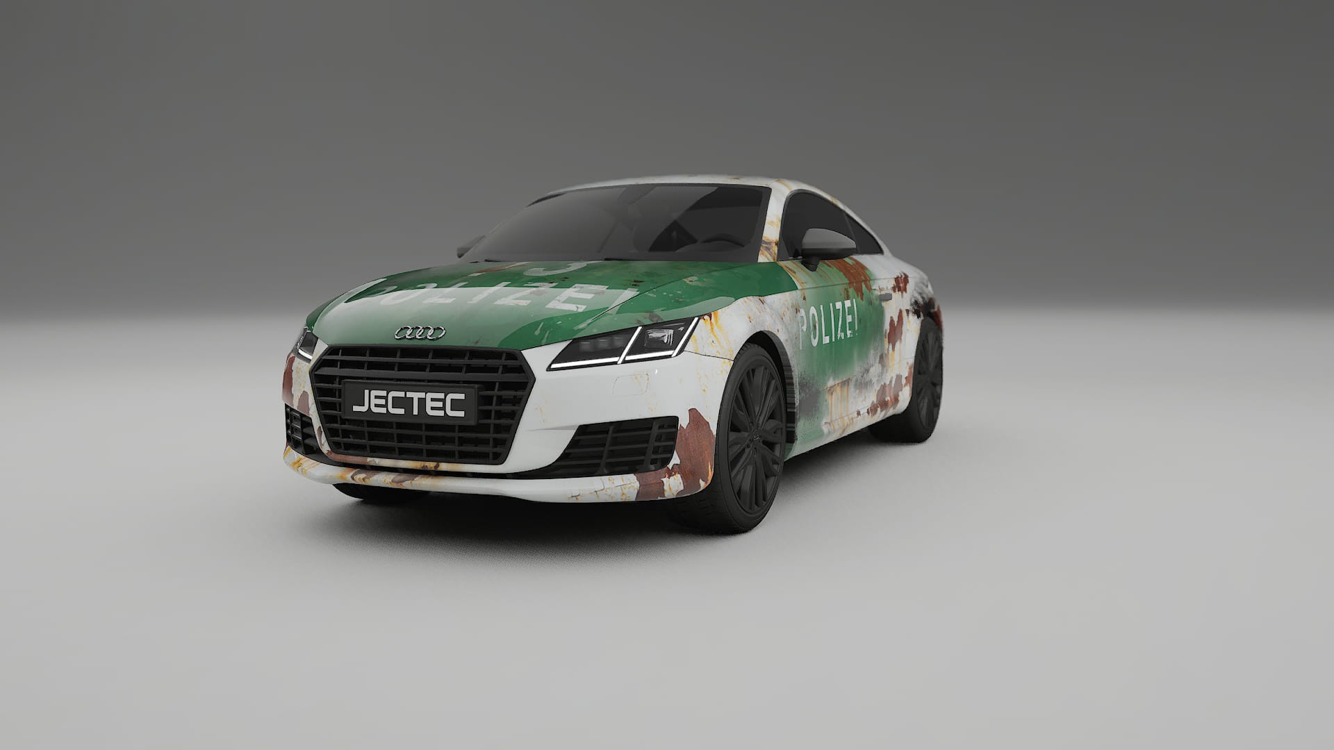 Audi TT Coupe 8S prefacelift pre-LCI COBRA 11 – Designad Wrap PPF-sats i utskrivbar polyuretanfilm