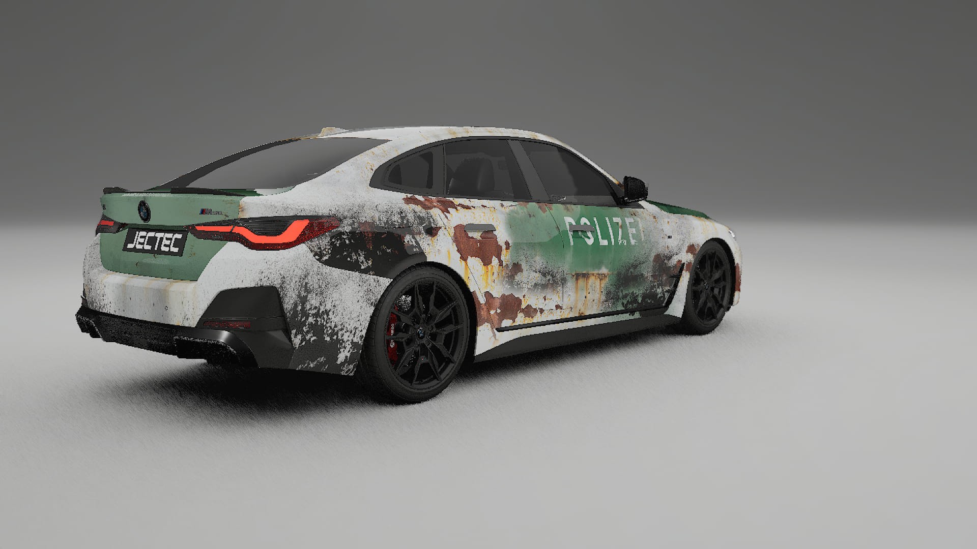 BMW I4 G26 M-Package COBRA 11 – Designad Wrap PPF-sats i utskrivbar polyuretanfilm