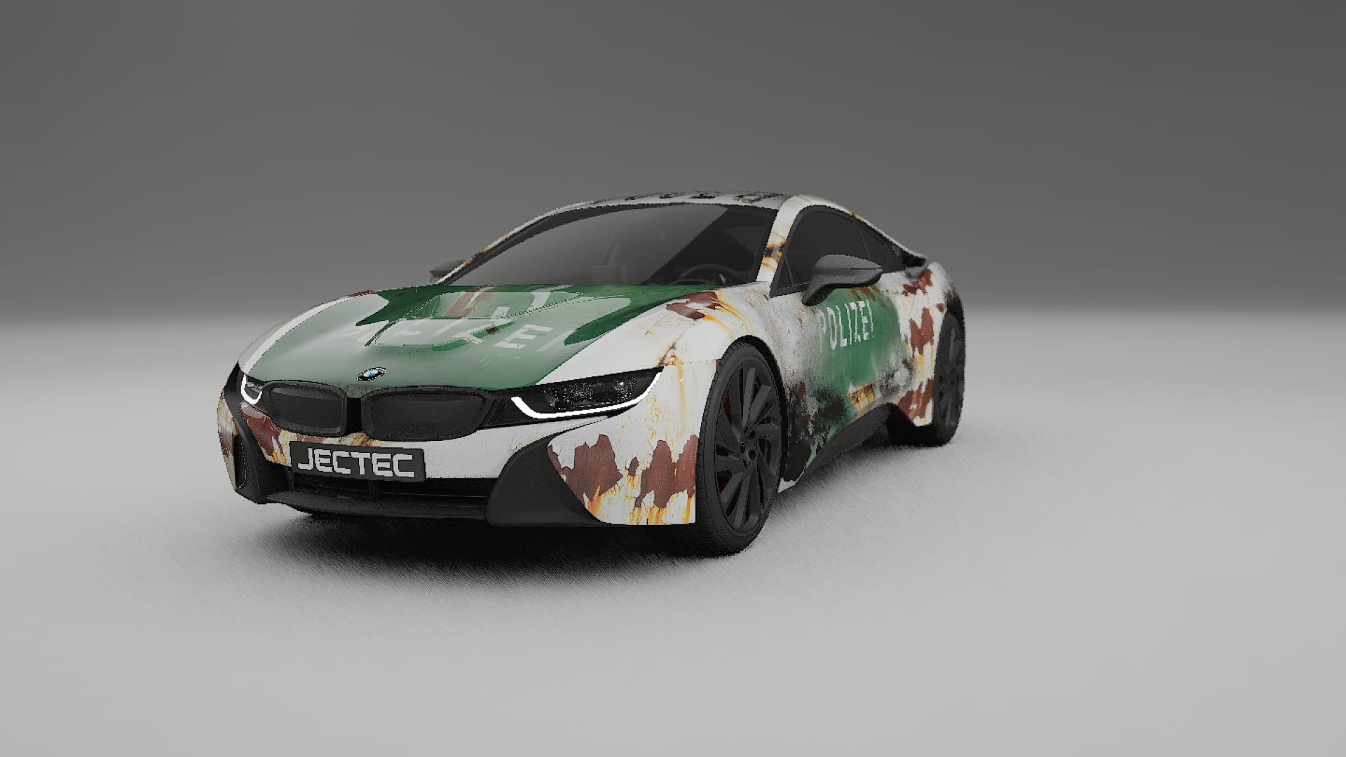 BMW I8 I12 COBRA 11 – Designad Wrap PPF-sats i utskrivbar polyuretanfilm
