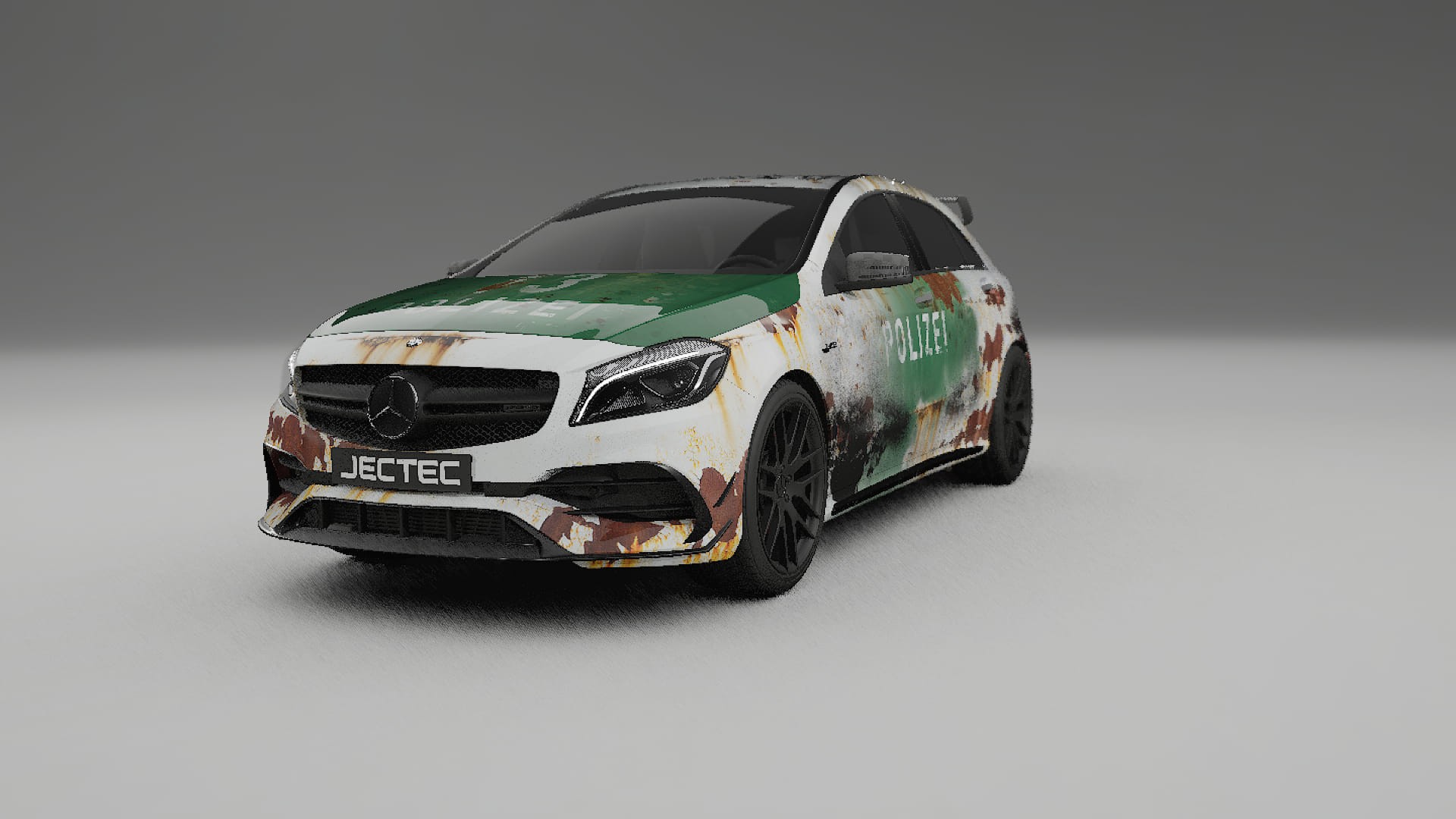 Mercedes A45 AMG W176 COBRA 11 – Designad Wrap PPF-sats i utskrivbar polyuretanfilm