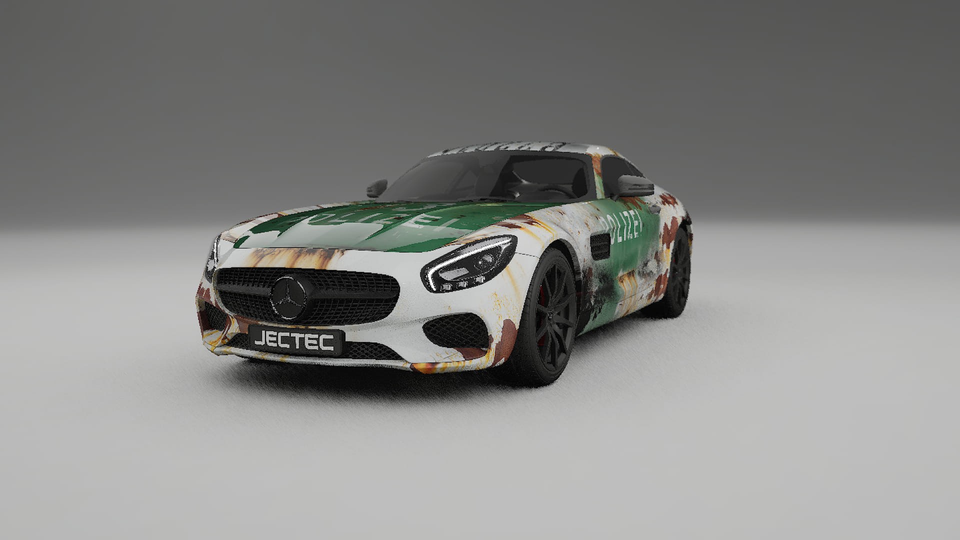 Mercedes AMG GT C190 Coupe COBRA 11 – Designad Wrap PPF-sats i utskrivbar polyuretanfilm