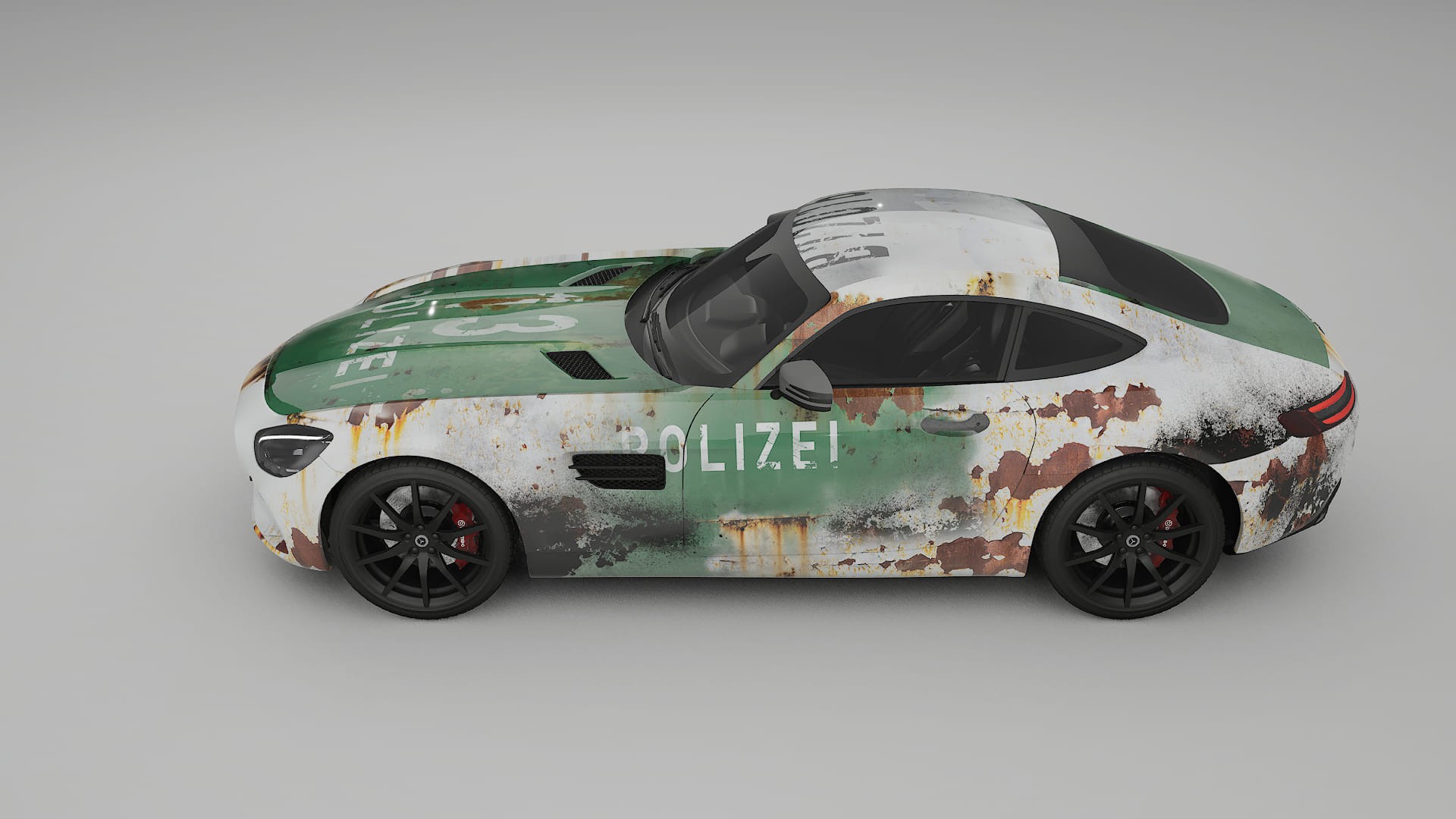 Mercedes AMG GT C190 Coupe COBRA 11 – Designad Wrap PPF-sats i utskrivbar polyuretanfilm