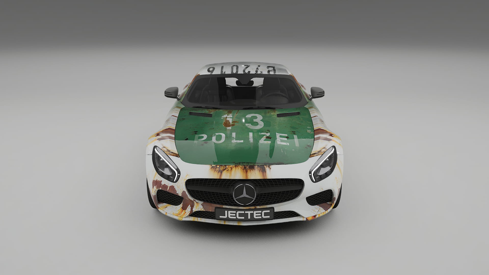 Mercedes AMG GT C190 Coupe COBRA 11 – Designad Wrap PPF-sats i utskrivbar polyuretanfilm
