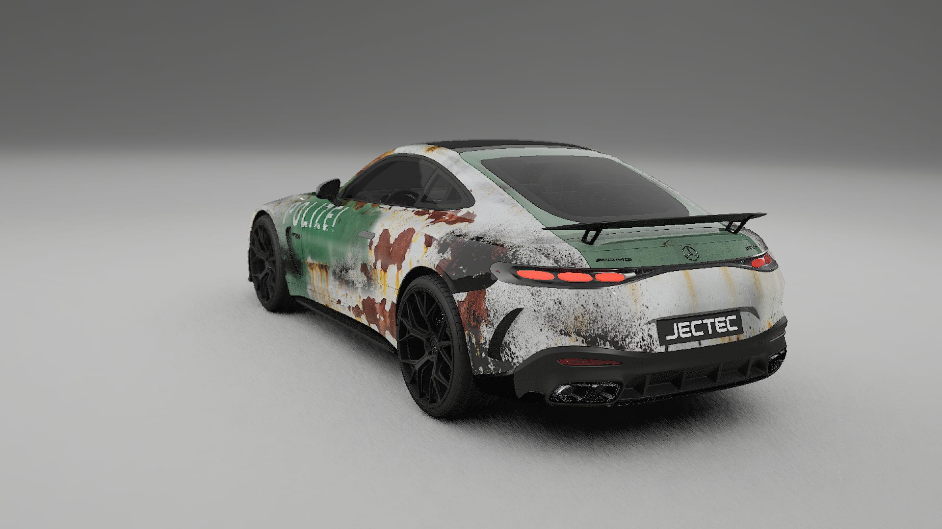 Mercedes AMG GT Coupe C192 COBRA 11 – Designad Wrap PPF-sats i utskrivbar polyuretanfilm