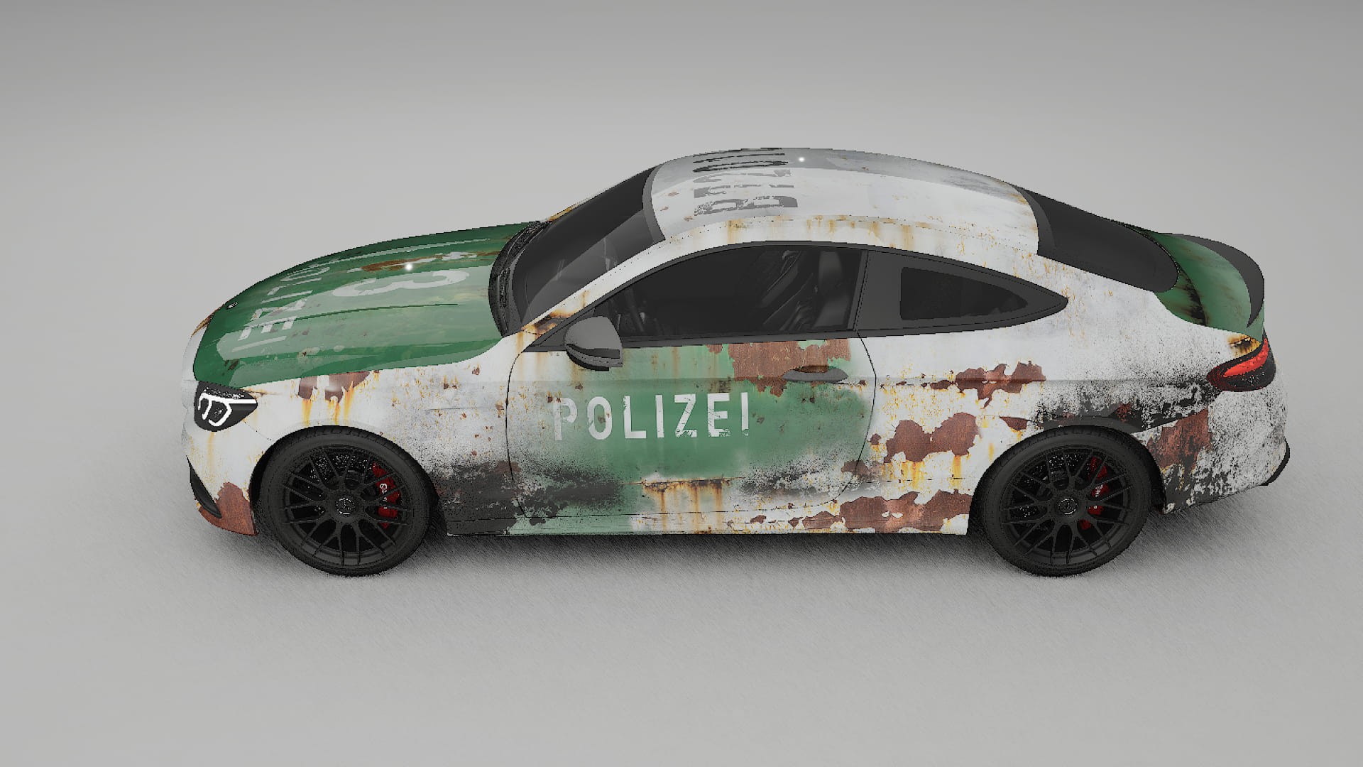 Mercedes C63 AMG W205 Coupe COBRA 11 – Designad Wrap PPF-sats i utskrivbar polyuretanfilm