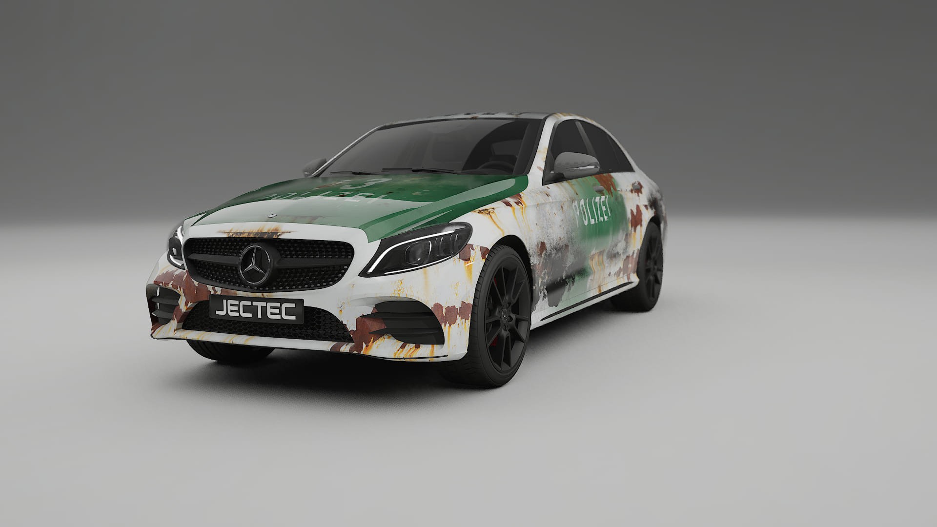 Mercedes C-class W205 AMG sedan COBRA 11 – Designad Wrap PPF-sats i utskrivbar polyuretanfilm