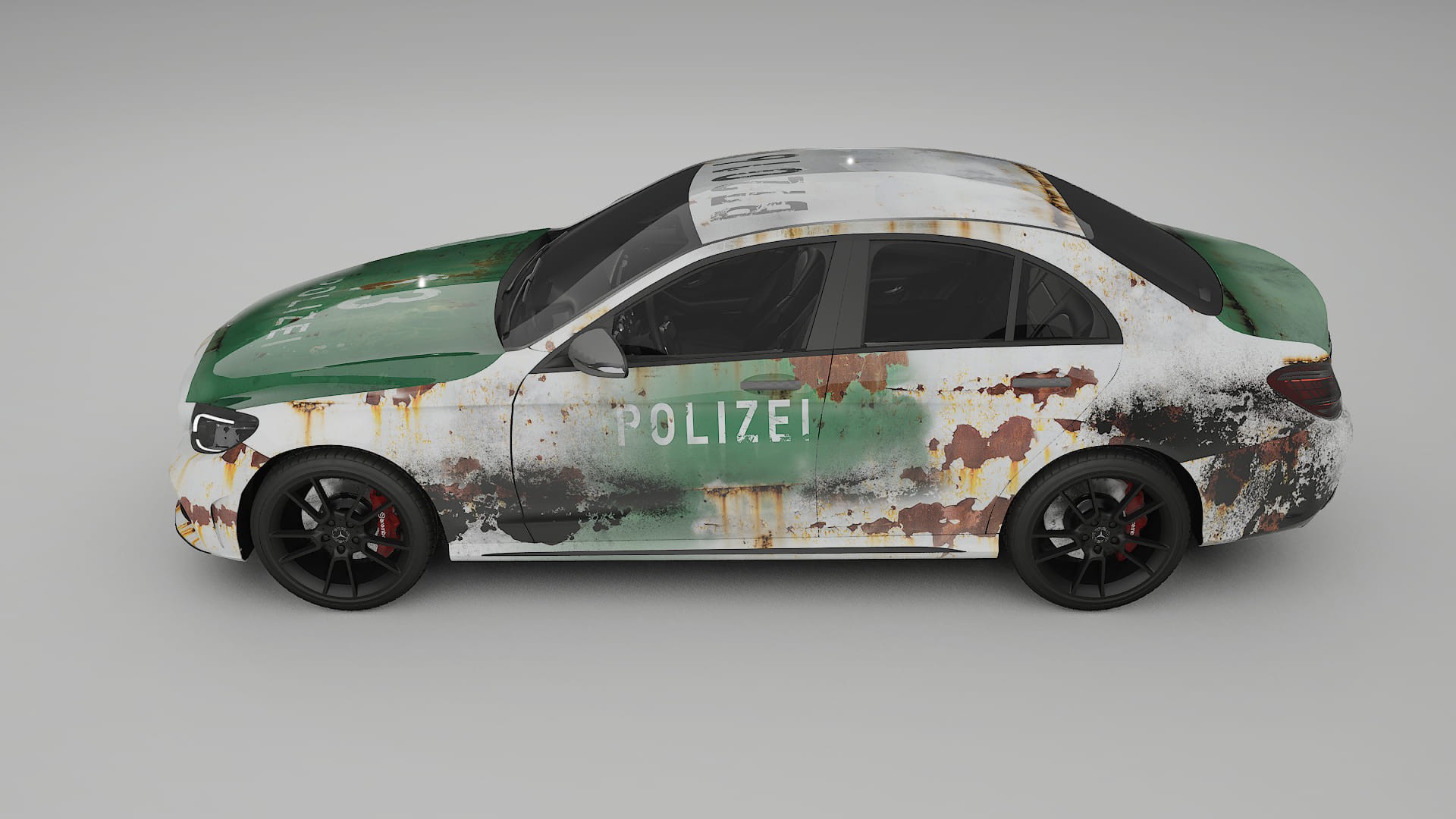 Mercedes C-class W205 AMG sedan COBRA 11 – Designad Wrap PPF-sats i utskrivbar polyuretanfilm