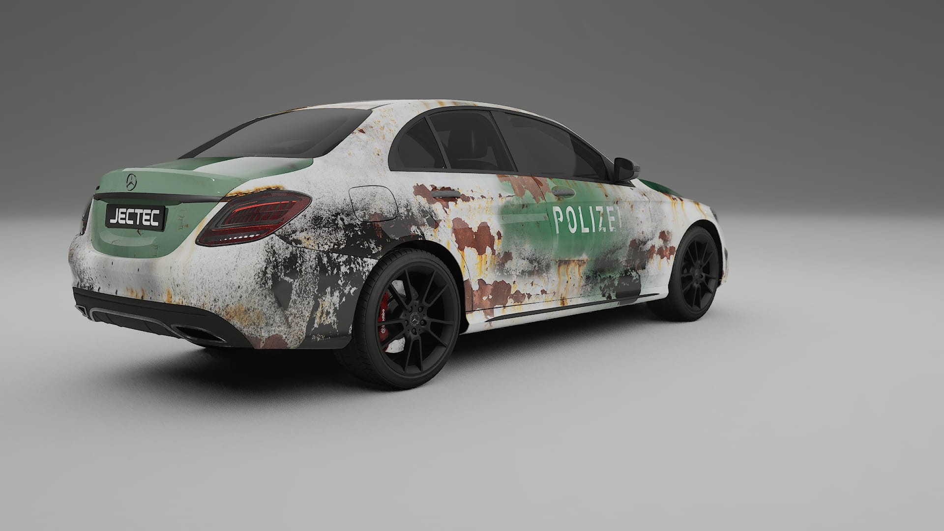 Mercedes C-class W205 AMG sedan COBRA 11 – Designad Wrap PPF-sats i utskrivbar polyuretanfilm