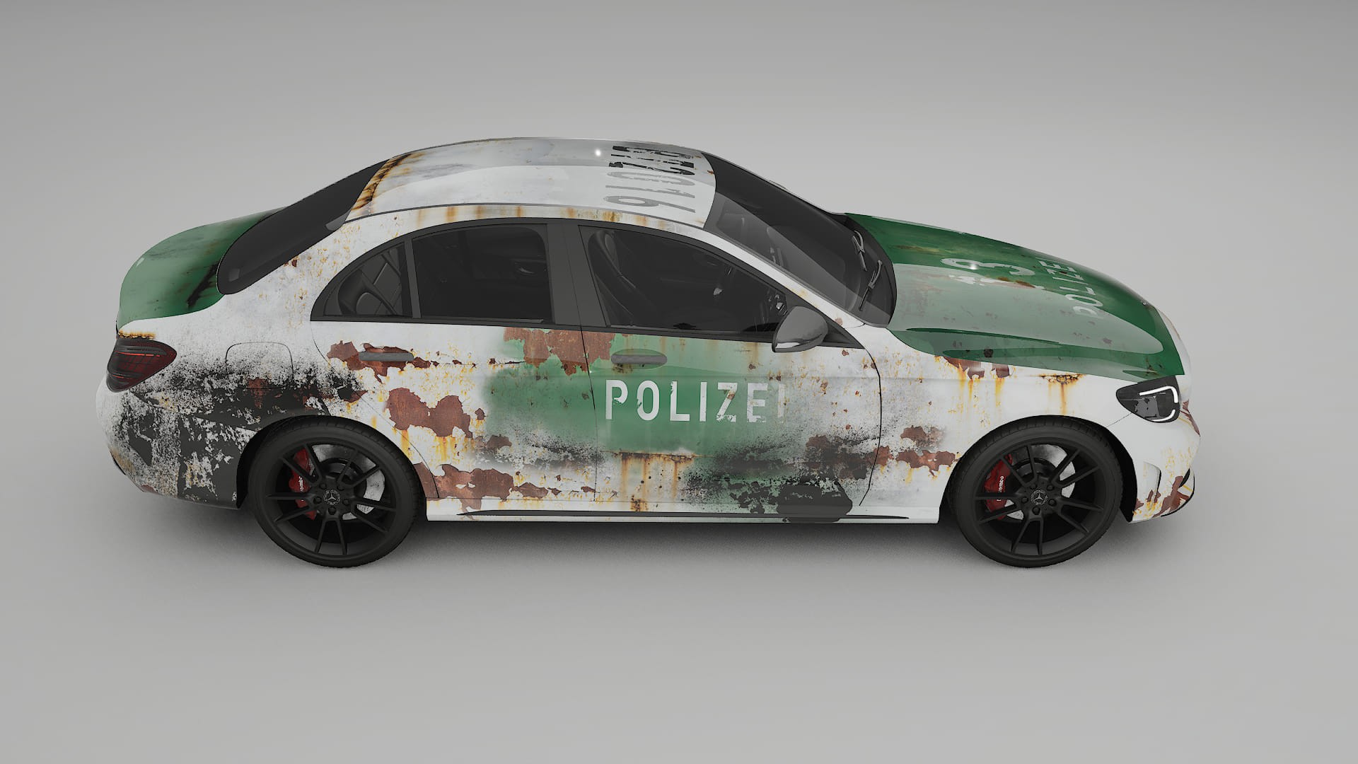 Mercedes C-class W205 AMG sedan COBRA 11 – Designad Wrap PPF-sats i utskrivbar polyuretanfilm