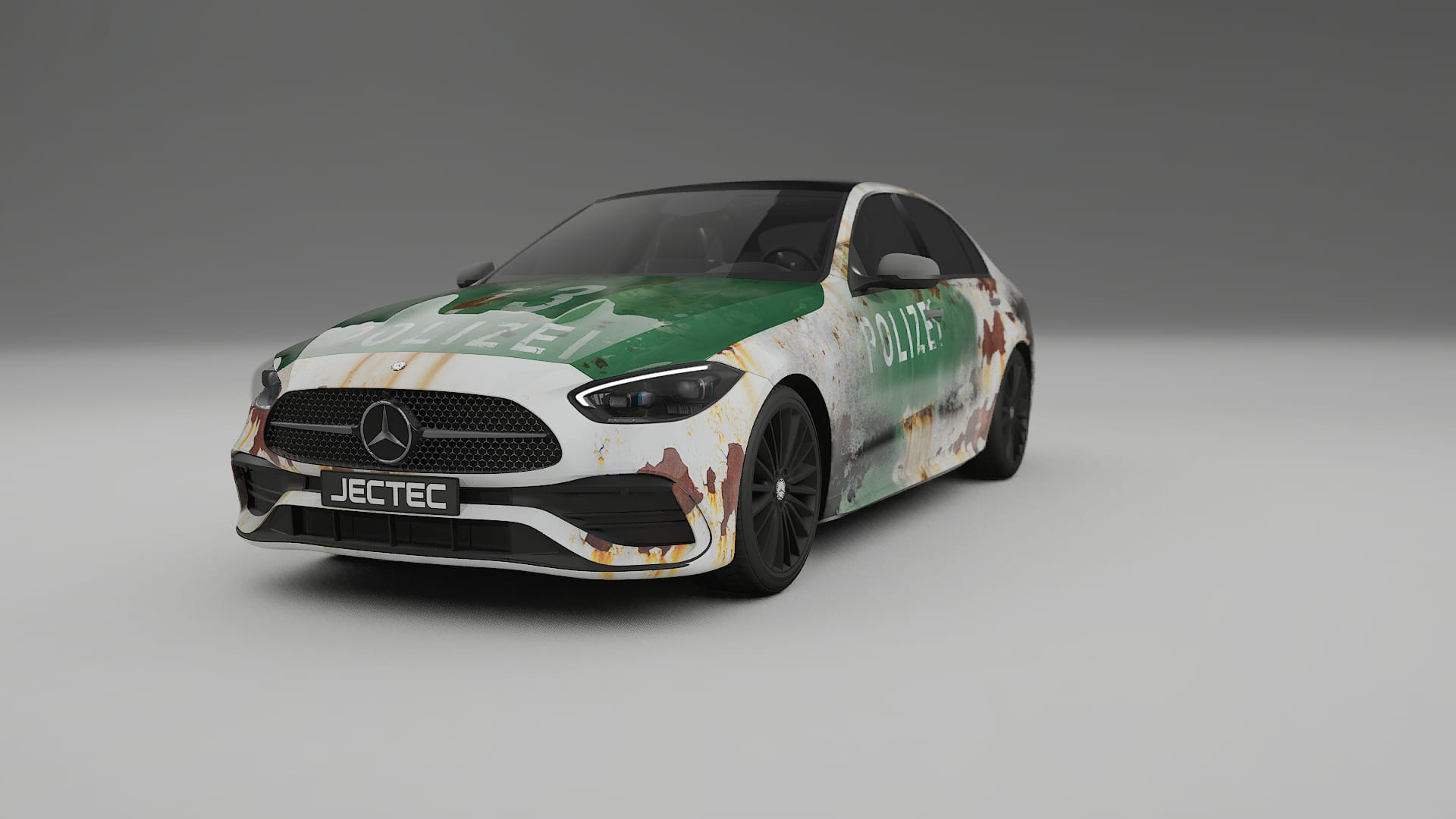Mercedes C-class W206 COBRA 11 – Designad Wrap PPF-sats i utskrivbar polyuretanfilm