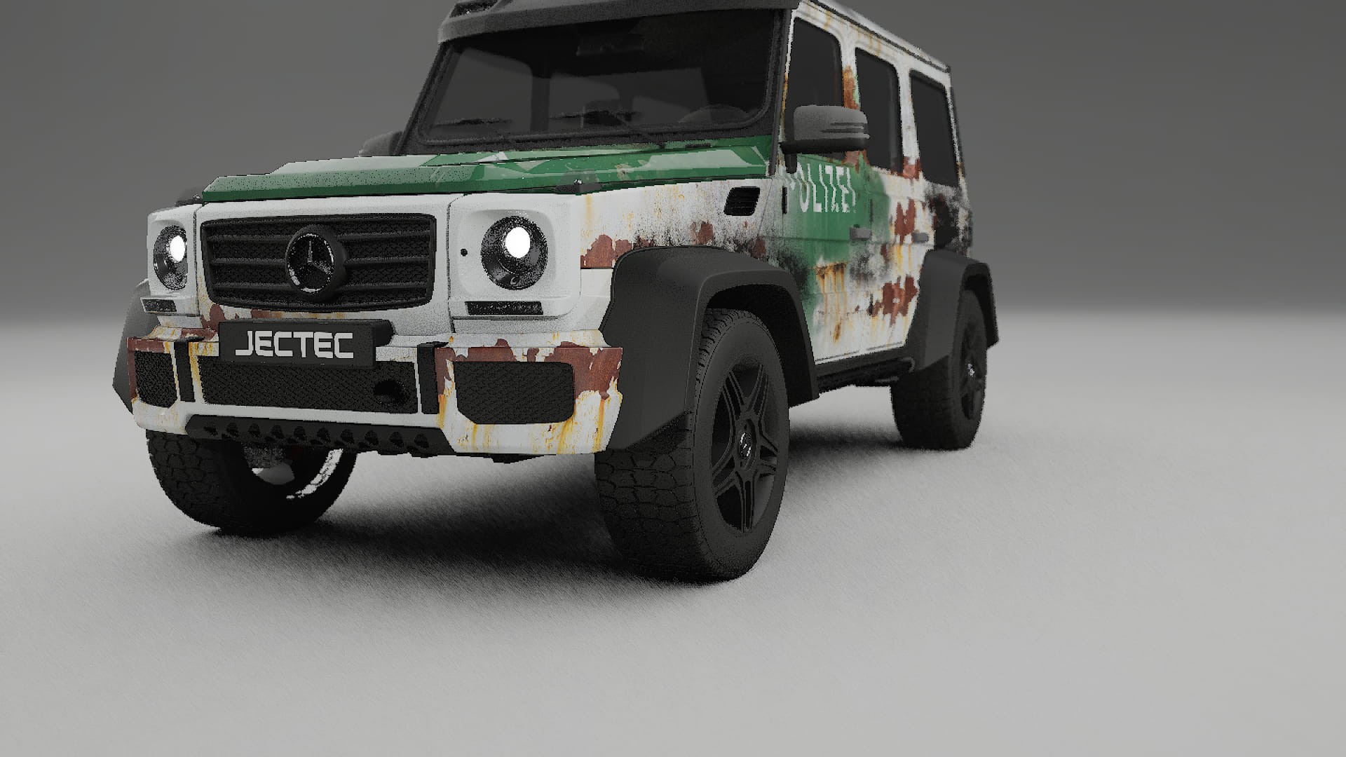 Mercedes G-class 4x4 W463 COBRA 11 – Designad Wrap PPF-sats i utskrivbar polyuretanfilm