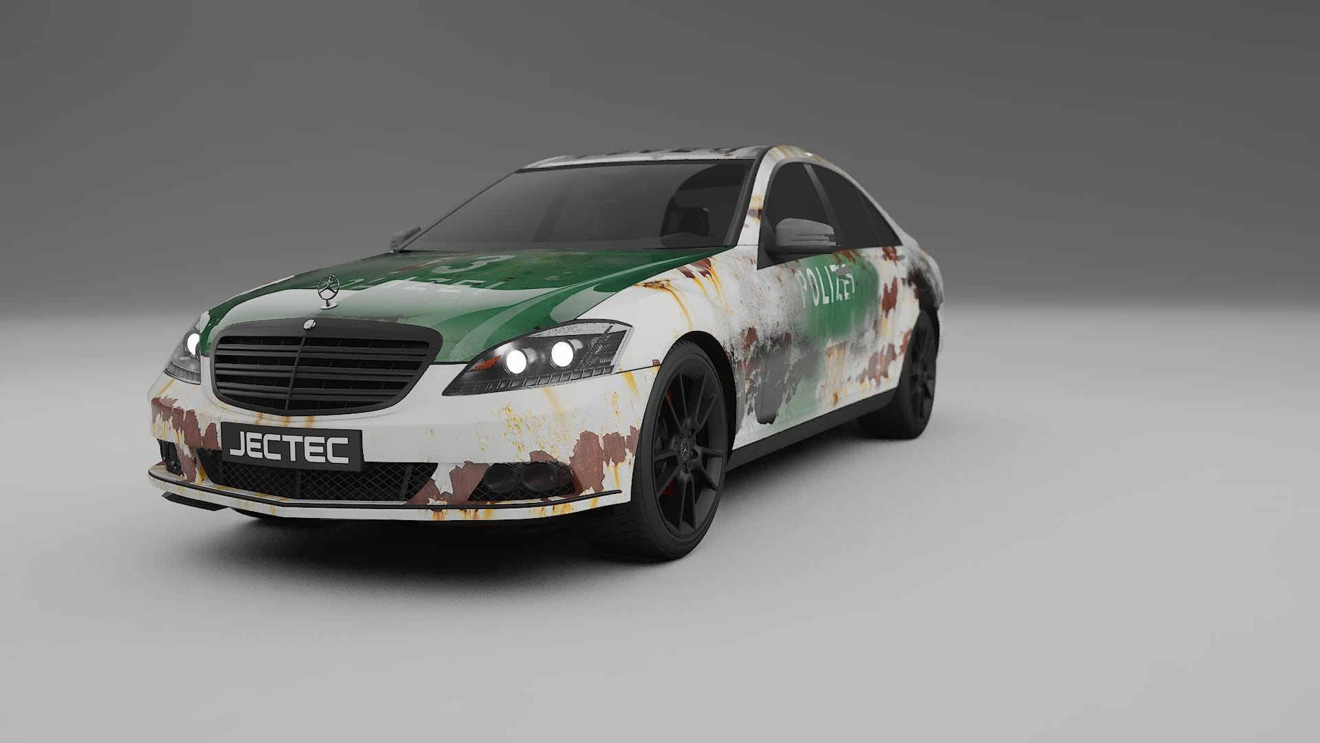 Mercedes S-class W221 facelift LCI COBRA 11 – Designad Wrap PPF-sats i utskrivbar polyuretanfilm