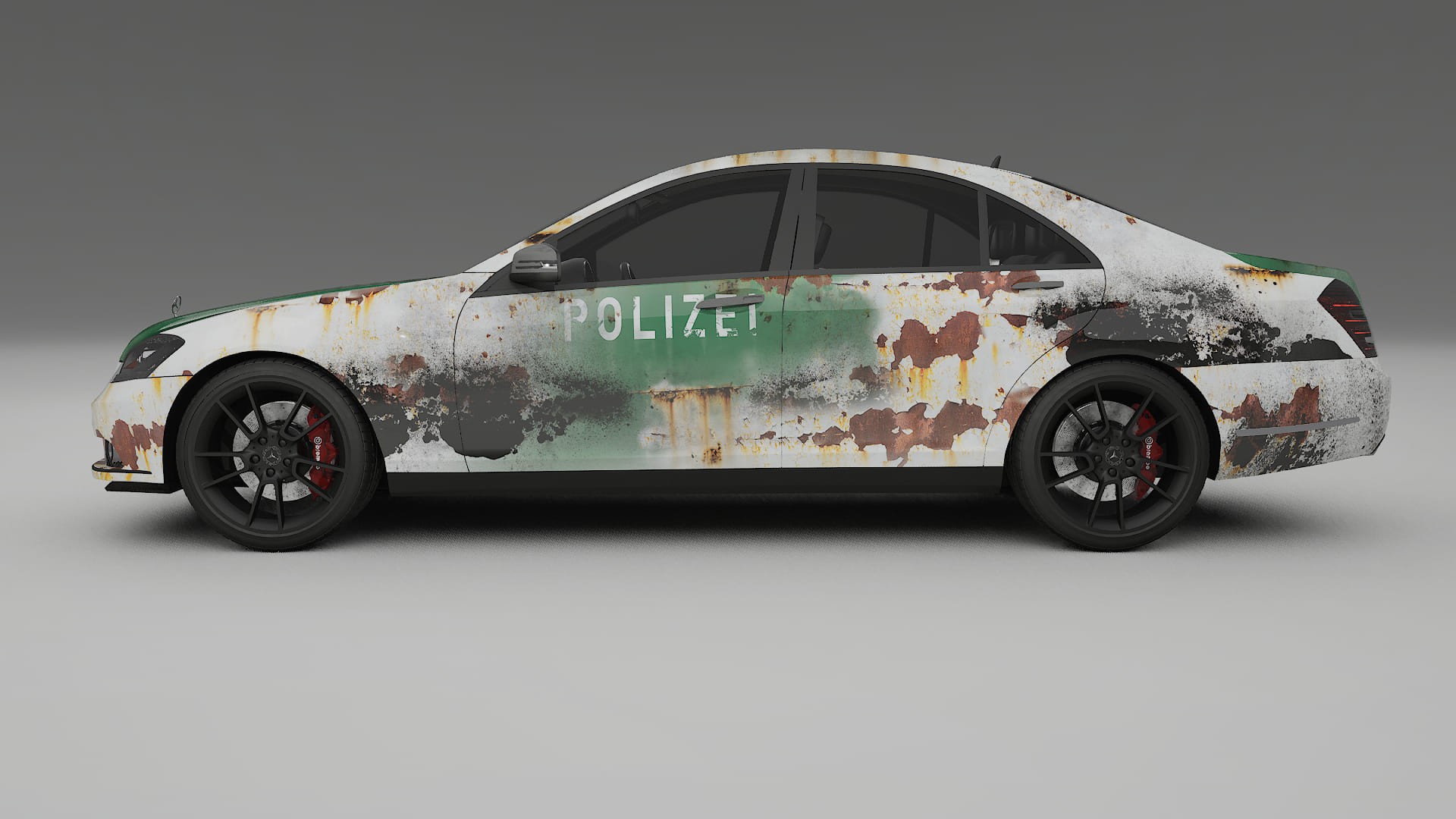 Mercedes S-class W221 facelift LCI COBRA 11 – Designad Wrap PPF-sats i utskrivbar polyuretanfilm