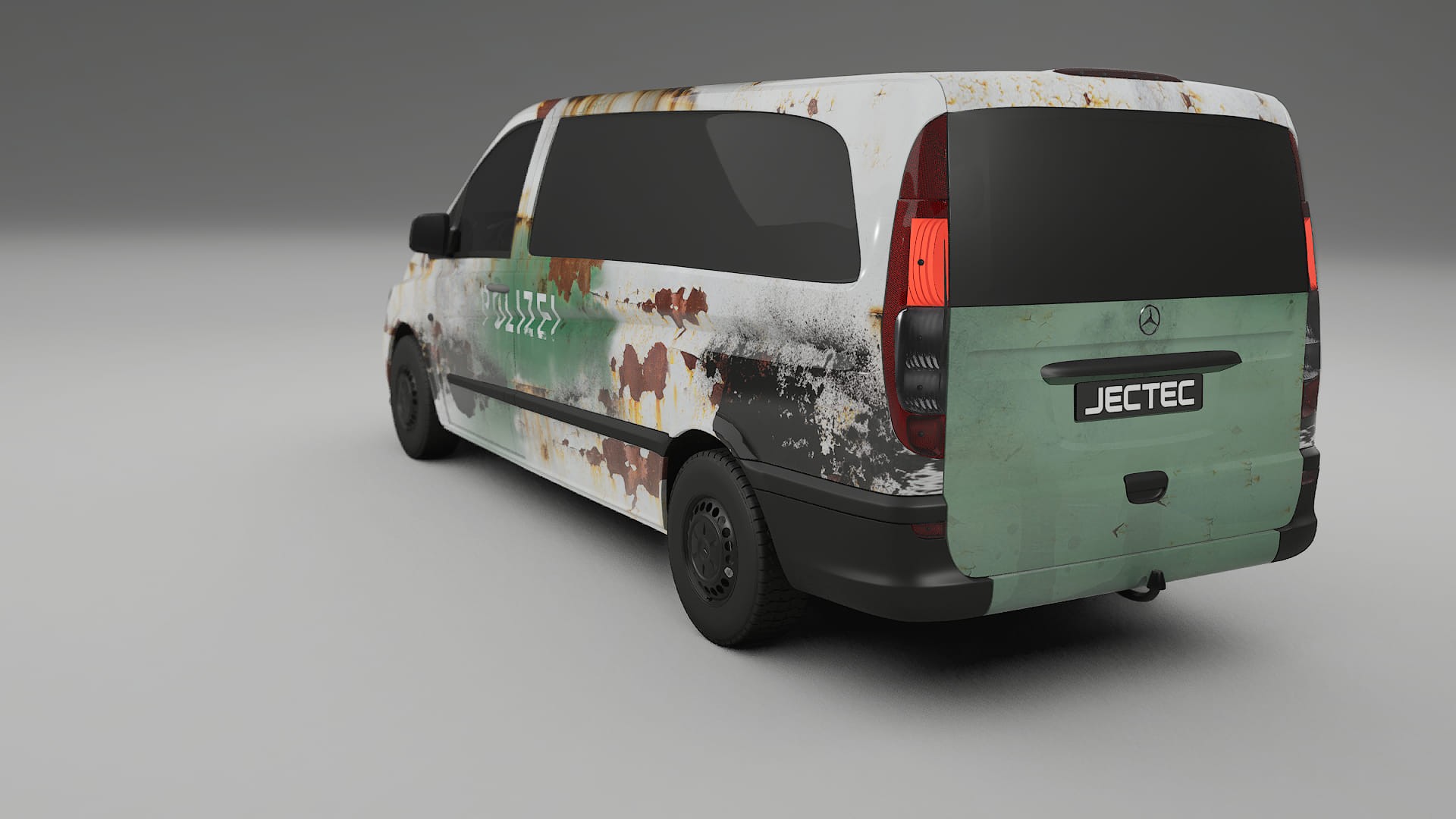 Mercedes Vito Short W639 facelift LCI COBRA 11 – Designad Wrap PPF-sats i utskrivbar polyuretanfilm