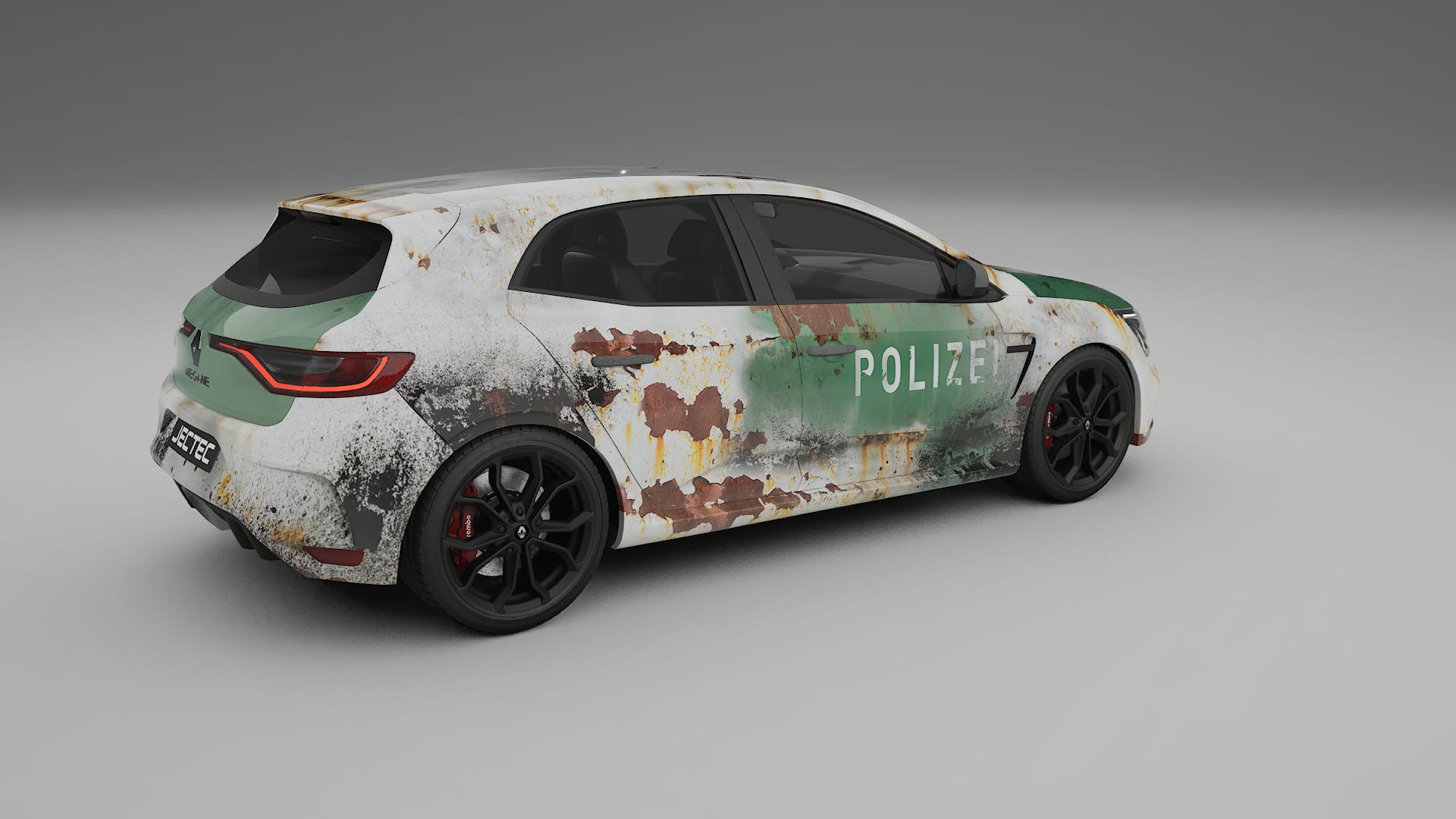 Renault Megane RS IV COBRA 11 – Designad Wrap PPF-sats i utskrivbar polyuretanfilm