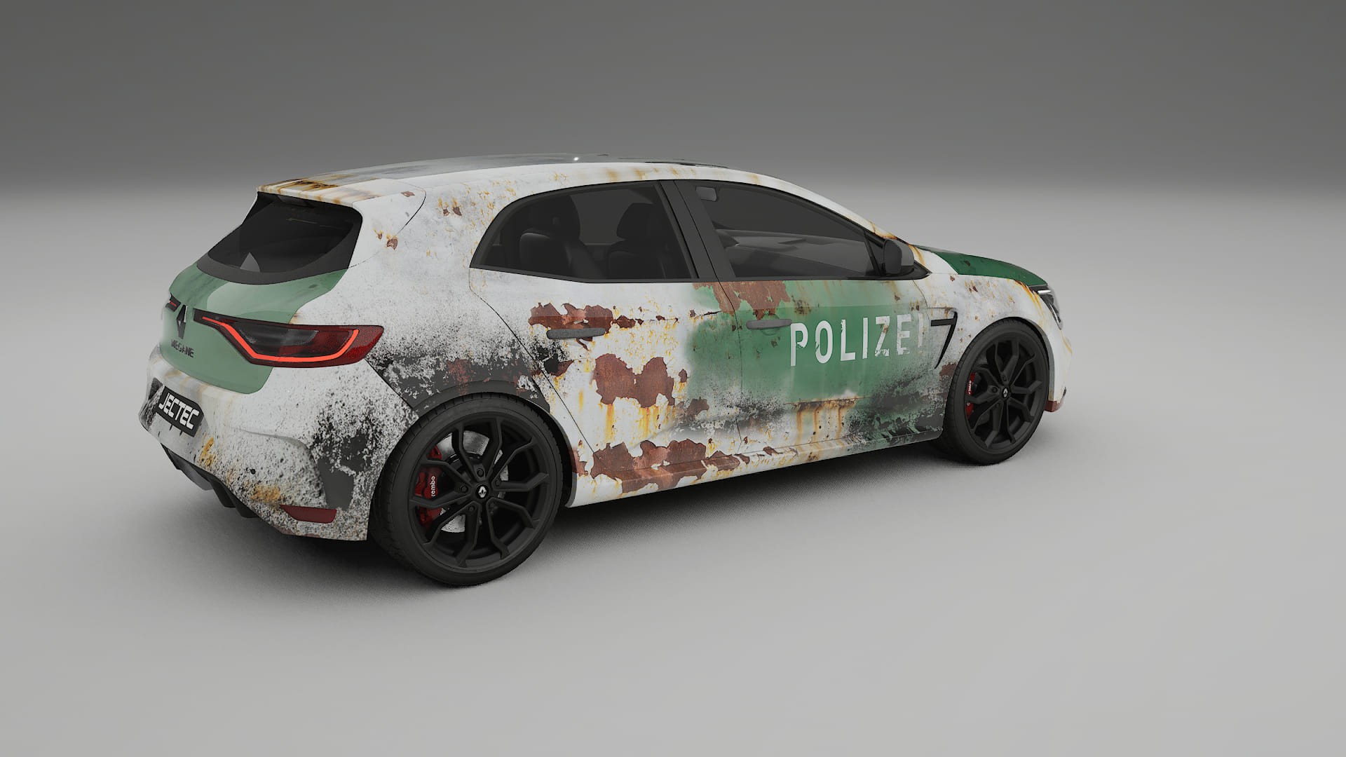 Renault Megane RS IV COBRA 11 – Designad Wrap PPF-sats i utskrivbar polyuretanfilm